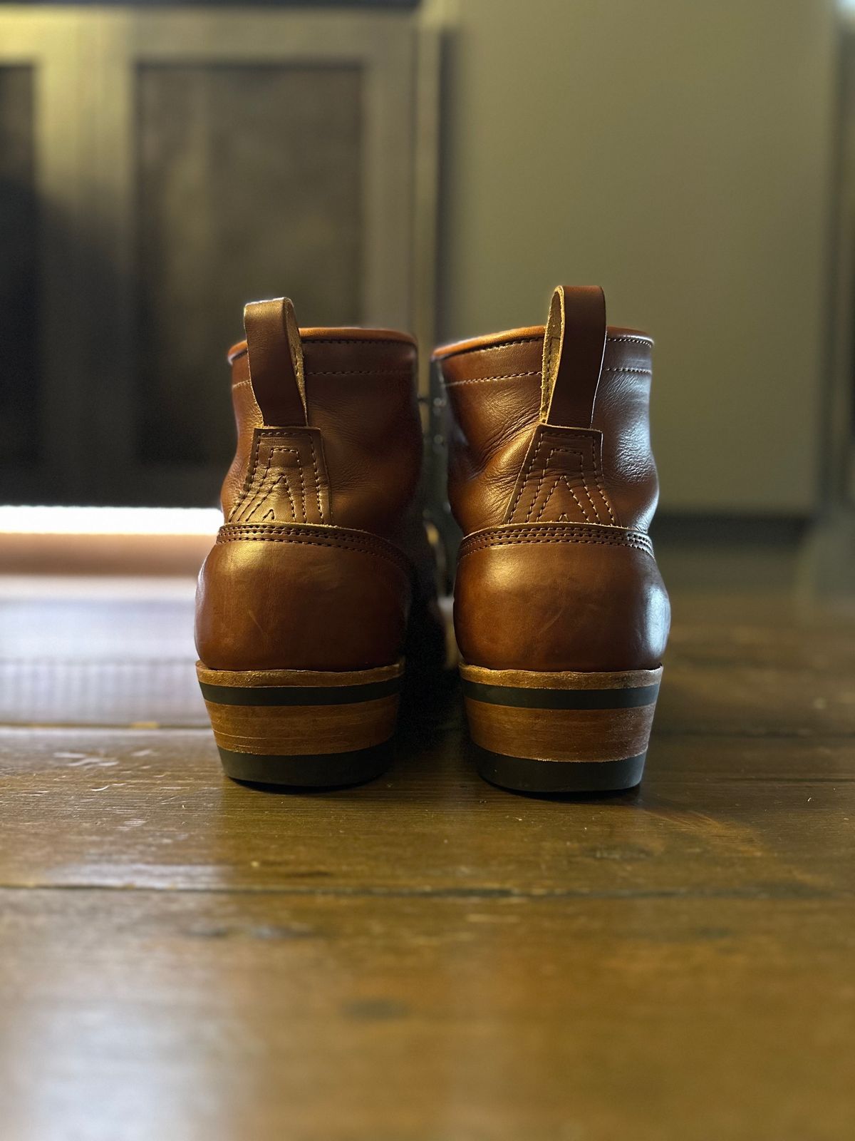 Photo by full_brogue on November 5, 2023 of the Nicks Robert in Wickett & Craig Medium Brown English Bridle.