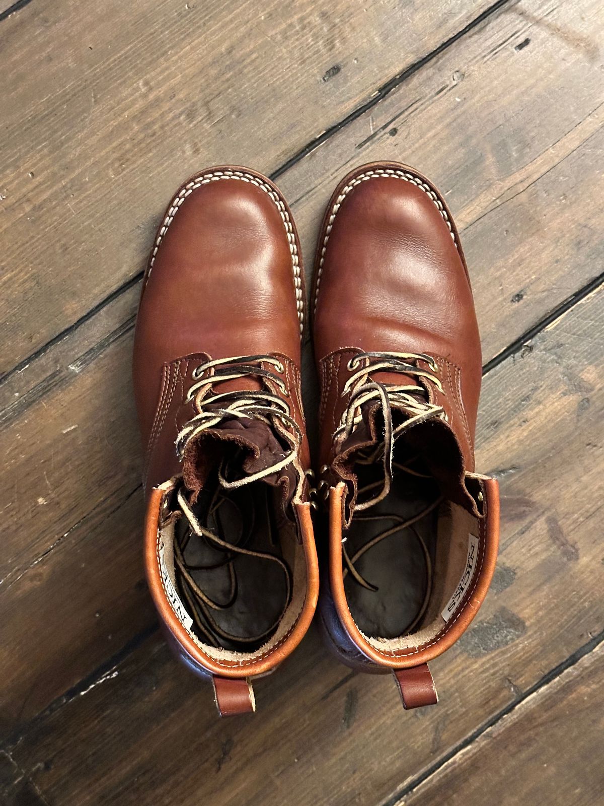 Photo by full_brogue on December 5, 2023 of the Nicks Robert in Wickett & Craig Medium Brown English Bridle.