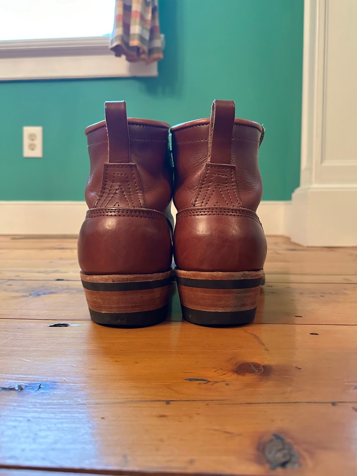 Photo by full_brogue on January 5, 2024 of the Nicks Robert in Wickett & Craig Medium Brown English Bridle.