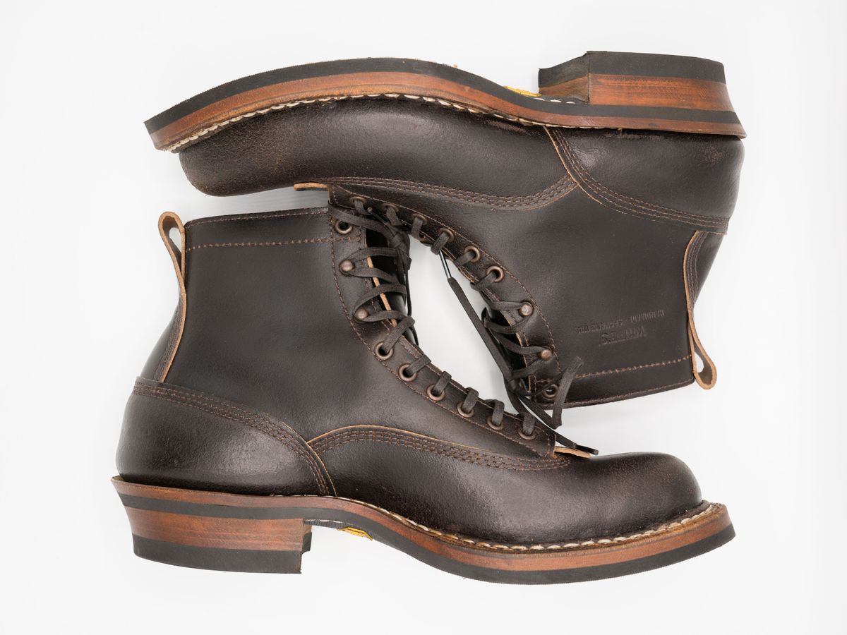 Photo by J_L on November 5, 2023 of the White's 350 Cutter in Horween Brown Waxed Flesh.
