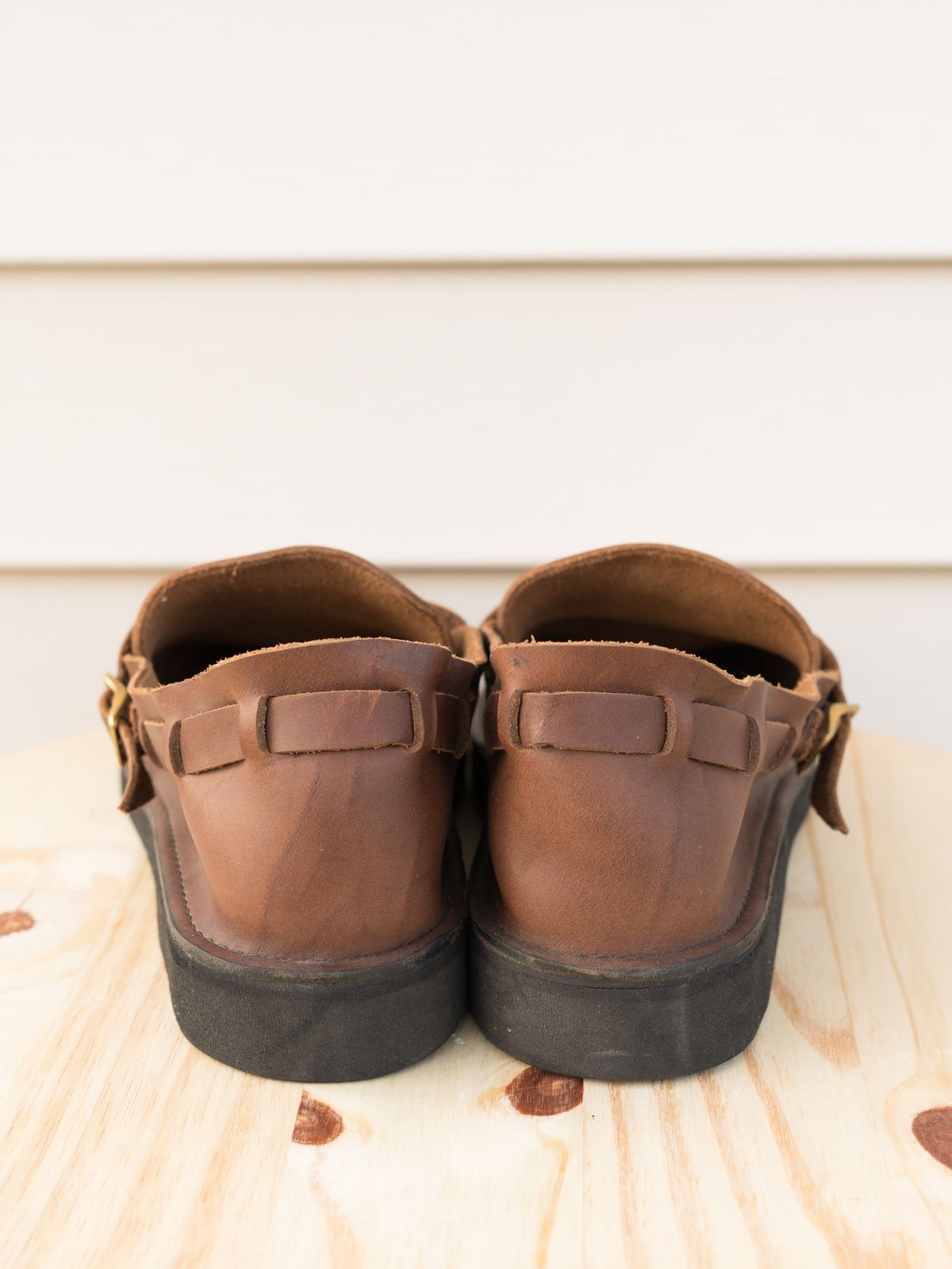 Photo by J_L on October 3, 2023 of the Aurora Shoe Co. Middle English in Horween Brown Chromexcel.
