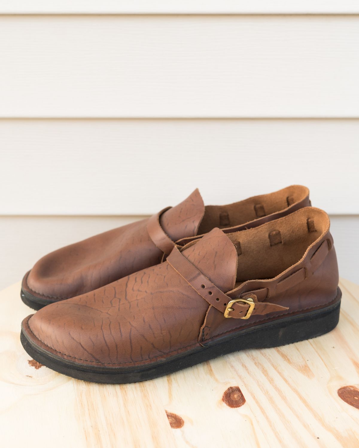Photo by J_L on October 3, 2023 of the Aurora Shoe Co. Middle English in Horween Brown Chromexcel.