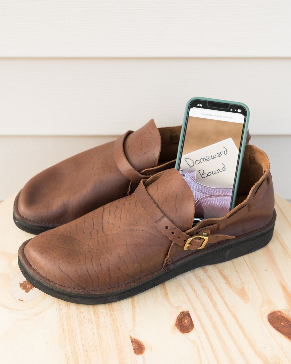 Photo by J_L on October 3, 2023 of the Aurora Shoe Co. Middle English in Horween Brown Chromexcel.