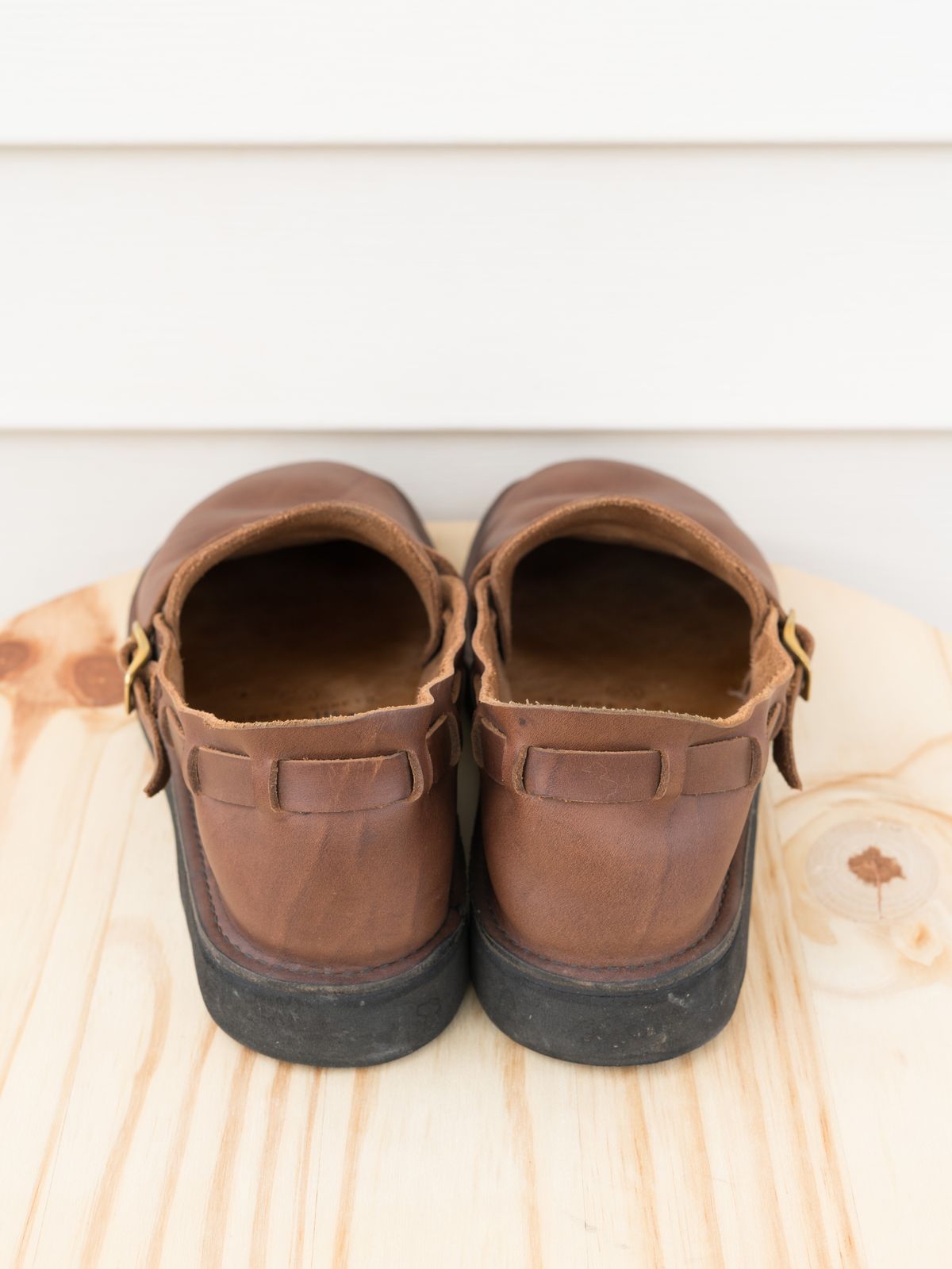 Photo by J_L on November 2, 2023 of the Aurora Shoe Co. Middle English in Horween Brown Chromexcel.