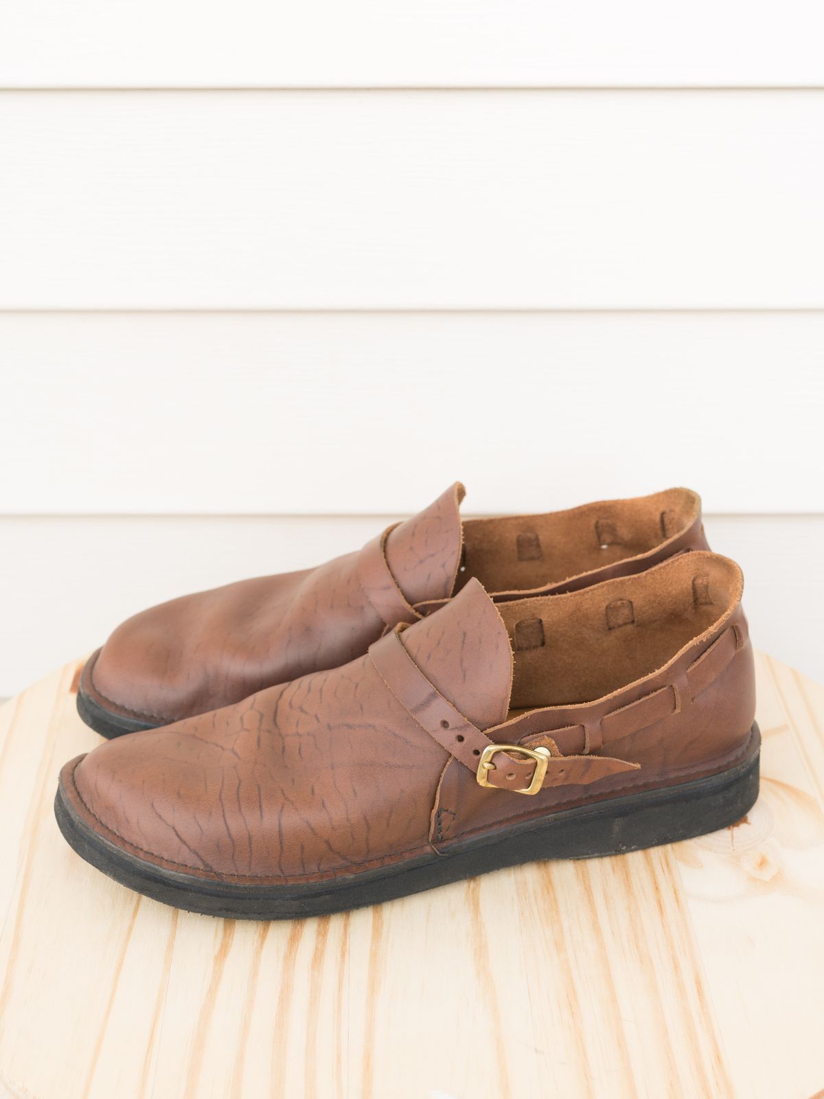 Photo by J_L on November 2, 2023 of the Aurora Shoe Co. Middle English in Horween Brown Chromexcel.