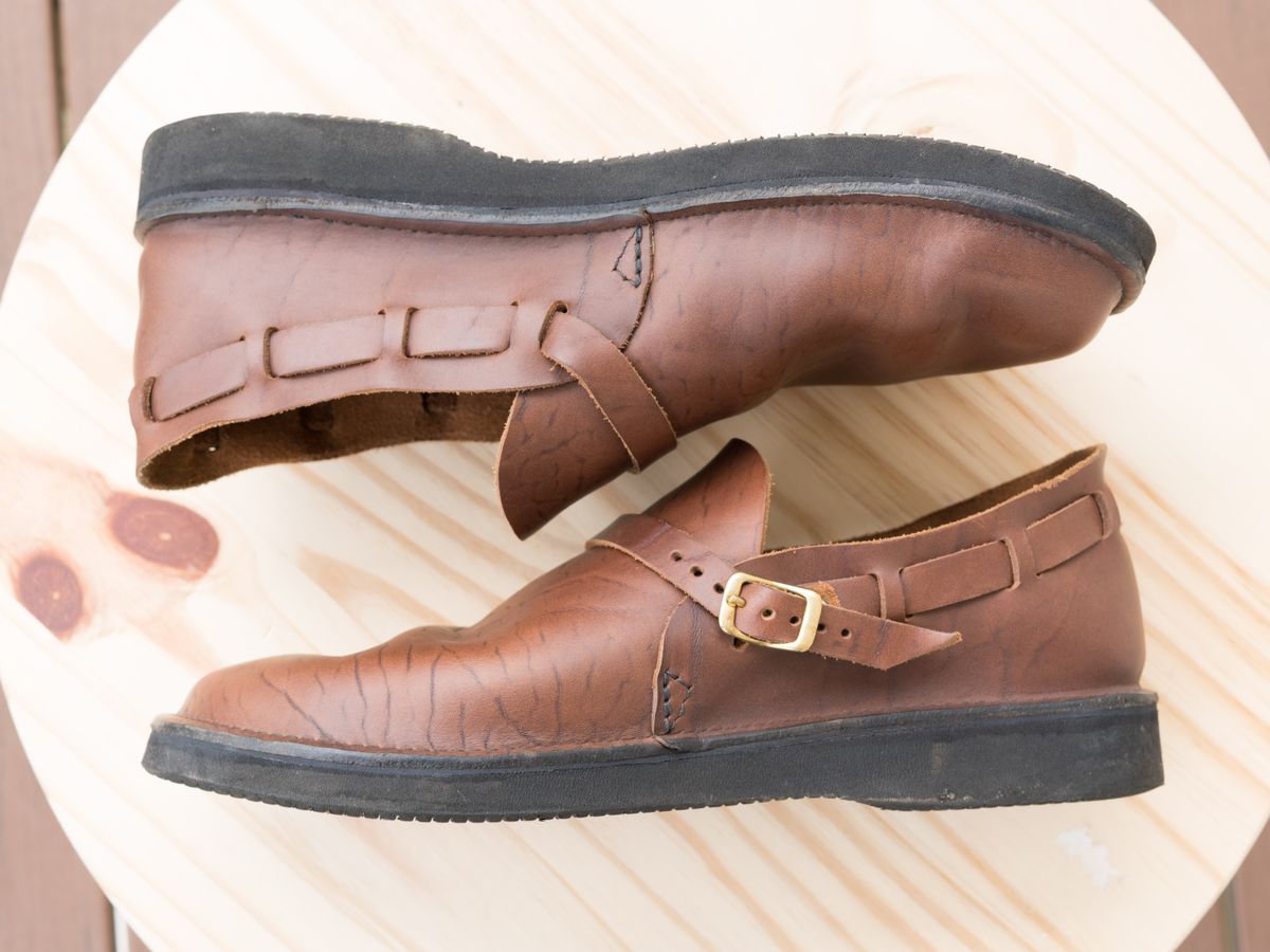 Photo by J_L on November 2, 2023 of the Aurora Shoe Co. Middle English in Horween Brown Chromexcel.