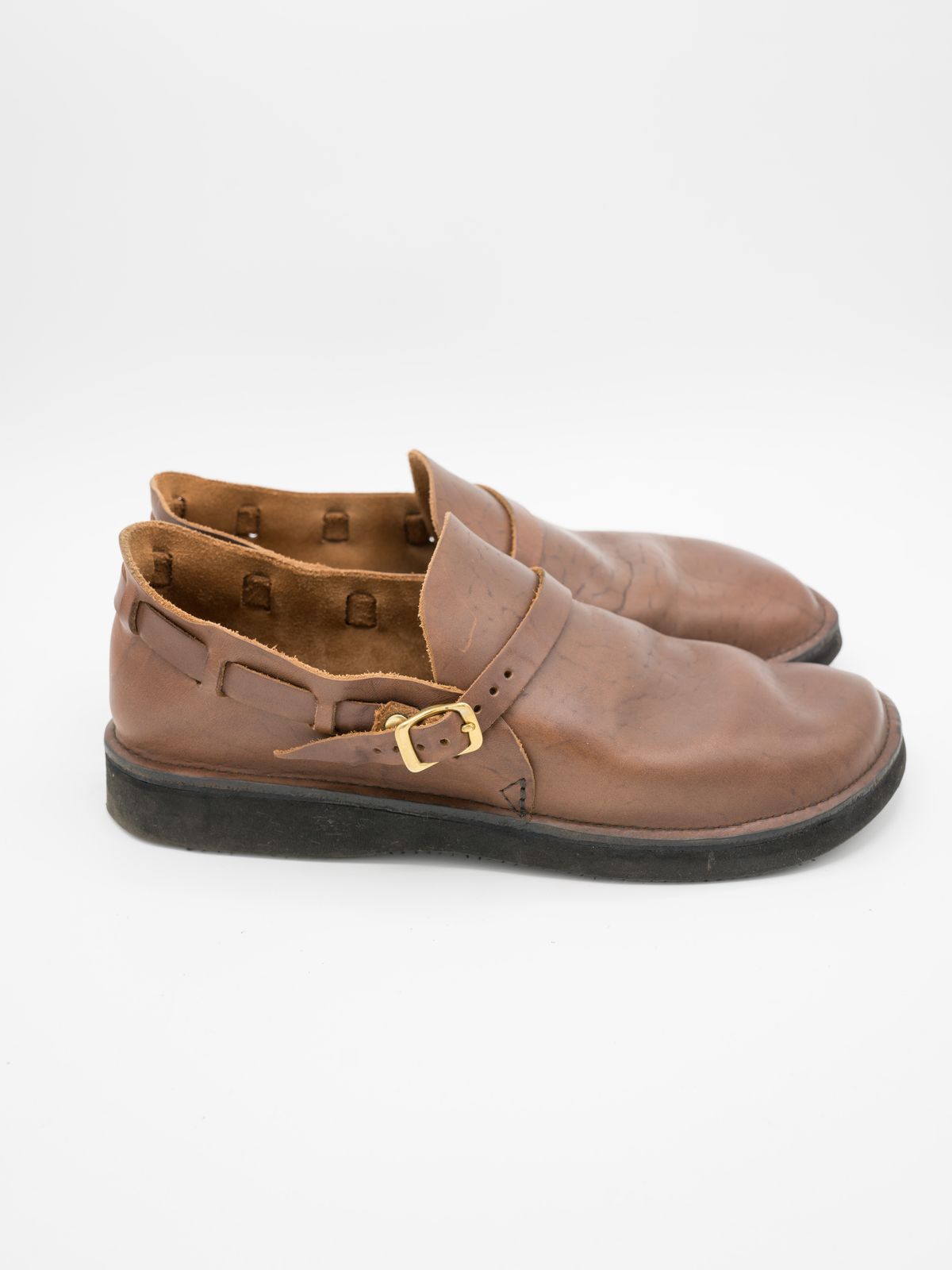 Photo by J_L on December 1, 2023 of the Aurora Shoe Co. Middle English in Horween Brown Chromexcel.