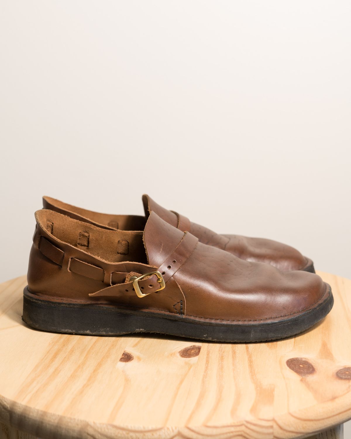 Photo by J_L on February 2, 2024 of the Aurora Shoe Co. Middle English in Horween Brown Chromexcel.