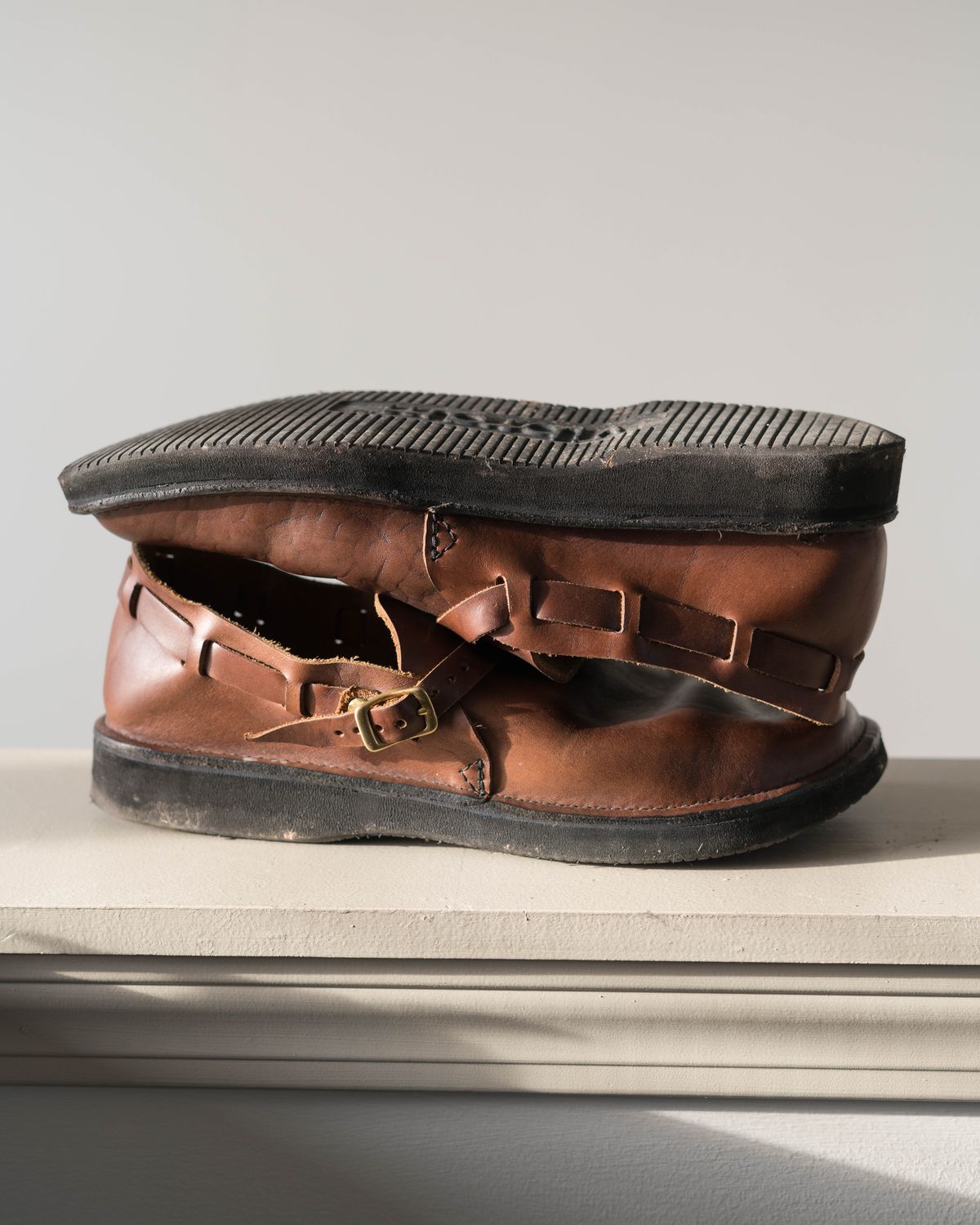 Photo by J_L on March 2, 2024 of the Aurora Shoe Co. Middle English in Horween Brown Chromexcel.