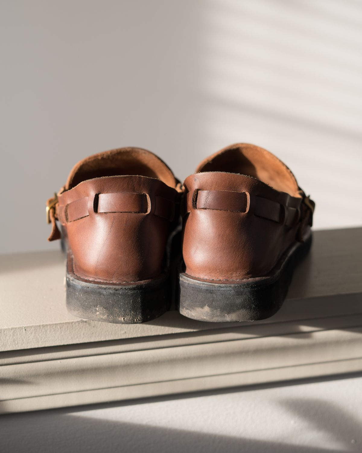 Photo by J_L on March 2, 2024 of the Aurora Shoe Co. Middle English in Horween Brown Chromexcel.