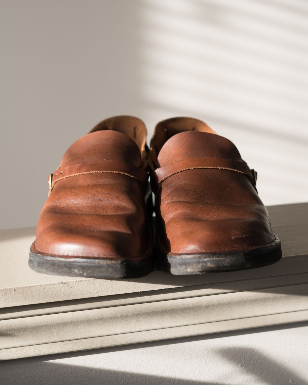 Photo by J_L on March 2, 2024 of the Aurora Shoe Co. Middle English in Horween Brown Chromexcel.