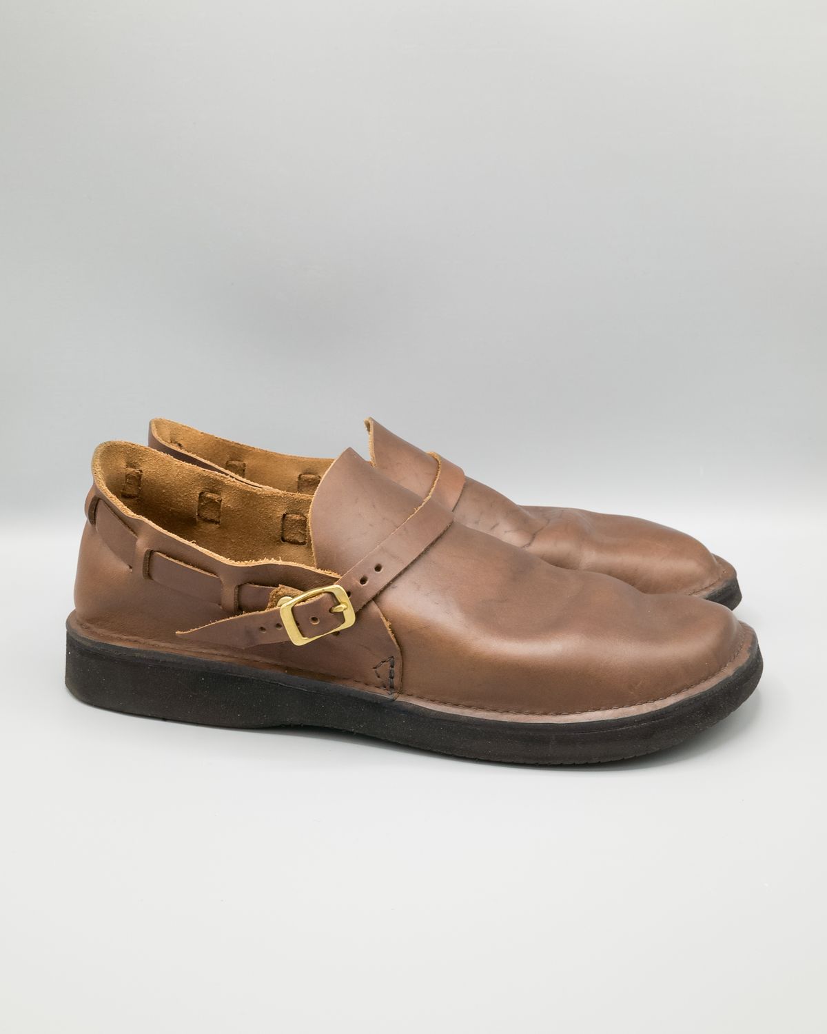 Photo by J_L on April 5, 2024 of the Aurora Shoe Co. Middle English in Horween Brown Chromexcel.