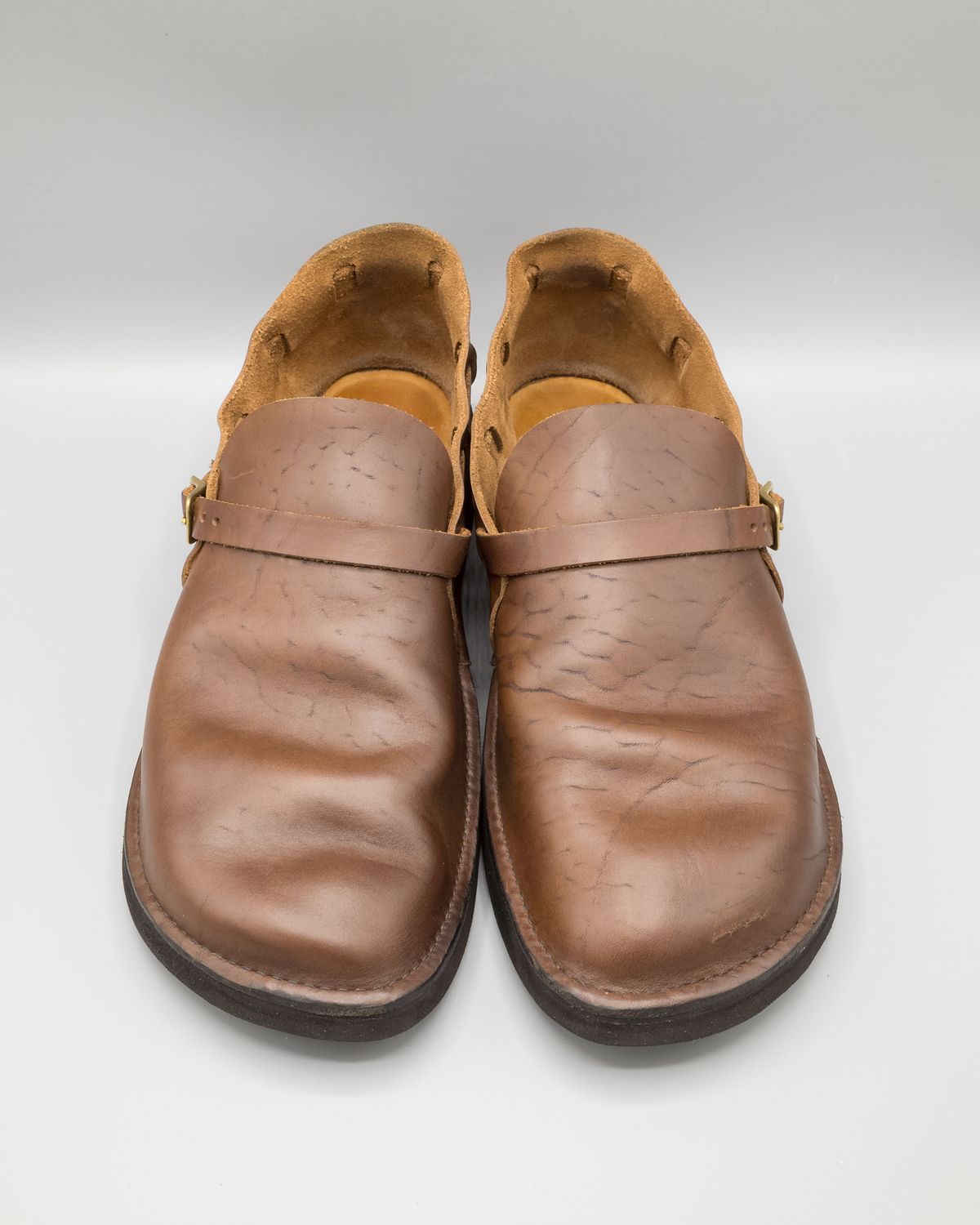 Photo by J_L on April 5, 2024 of the Aurora Shoe Co. Middle English in Horween Brown Chromexcel.