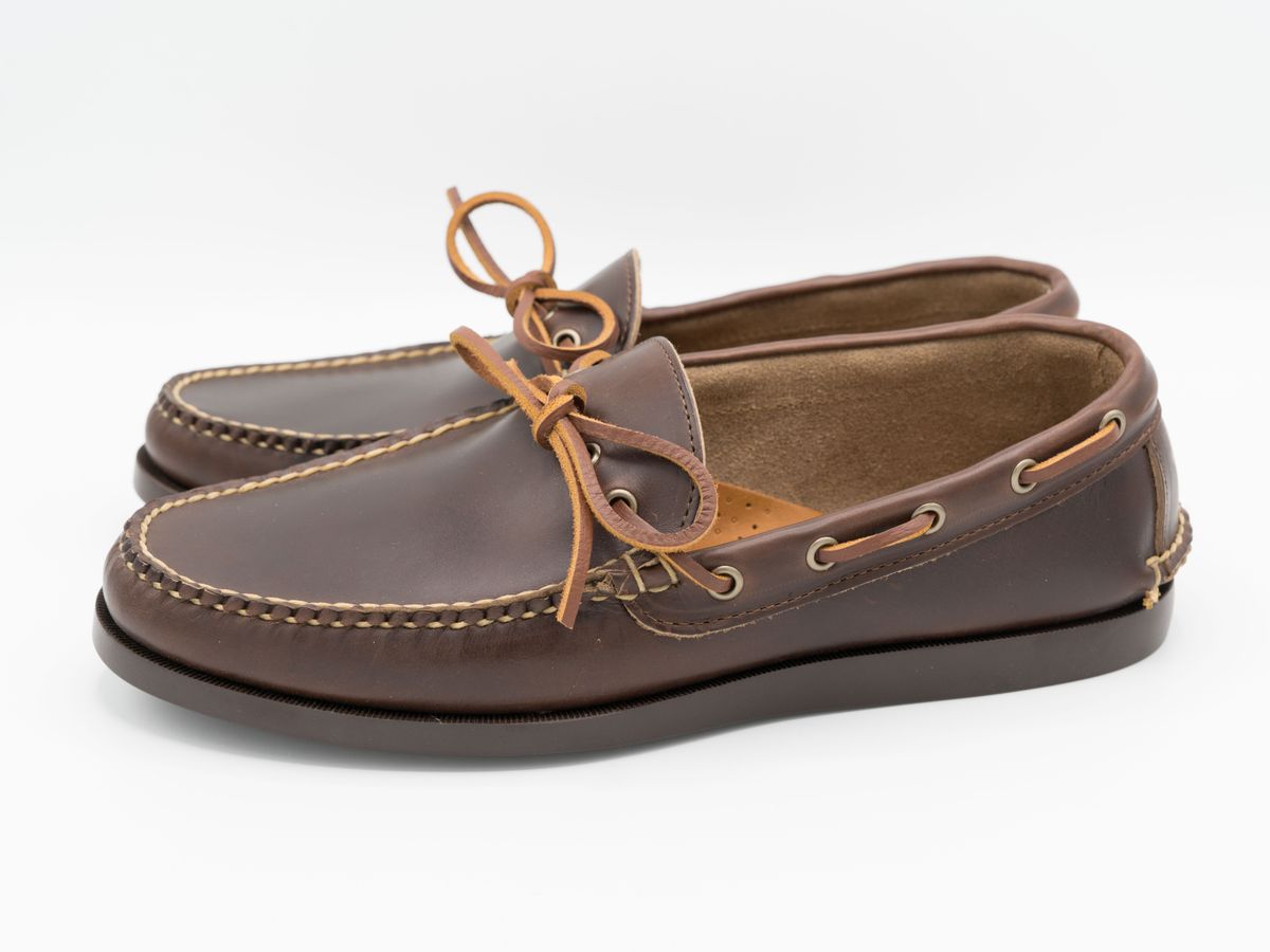 Photo by J_L on March 1, 2023 of the Rancourt & Co. Gilman Camp Moc in Horween Carolina Brown Chromexcel.