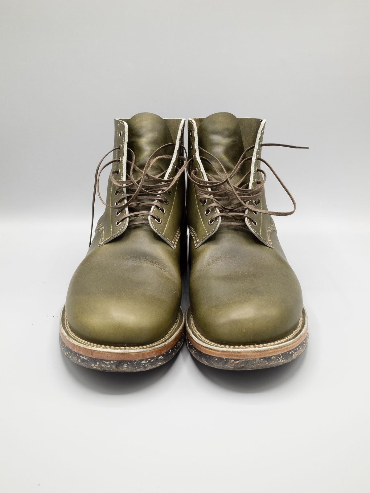 Photo by J_L on December 17, 2024 of the Viberg N1 Boot in Horween Olive Chromepak.