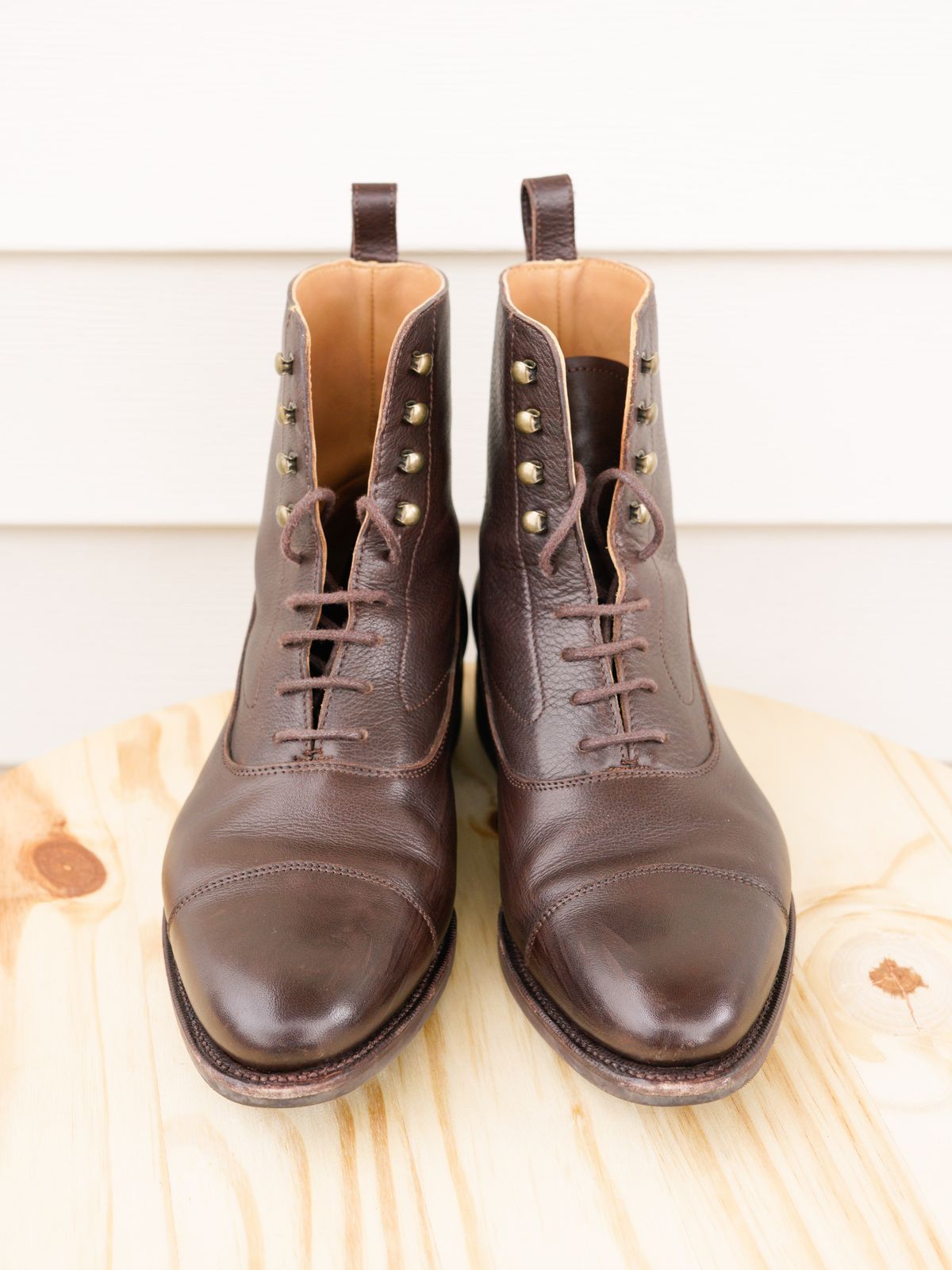 Photo by J_L on November 1, 2023 of the Meermin Balmoral Boot in D’Annonay Dark Brown Softcalf.