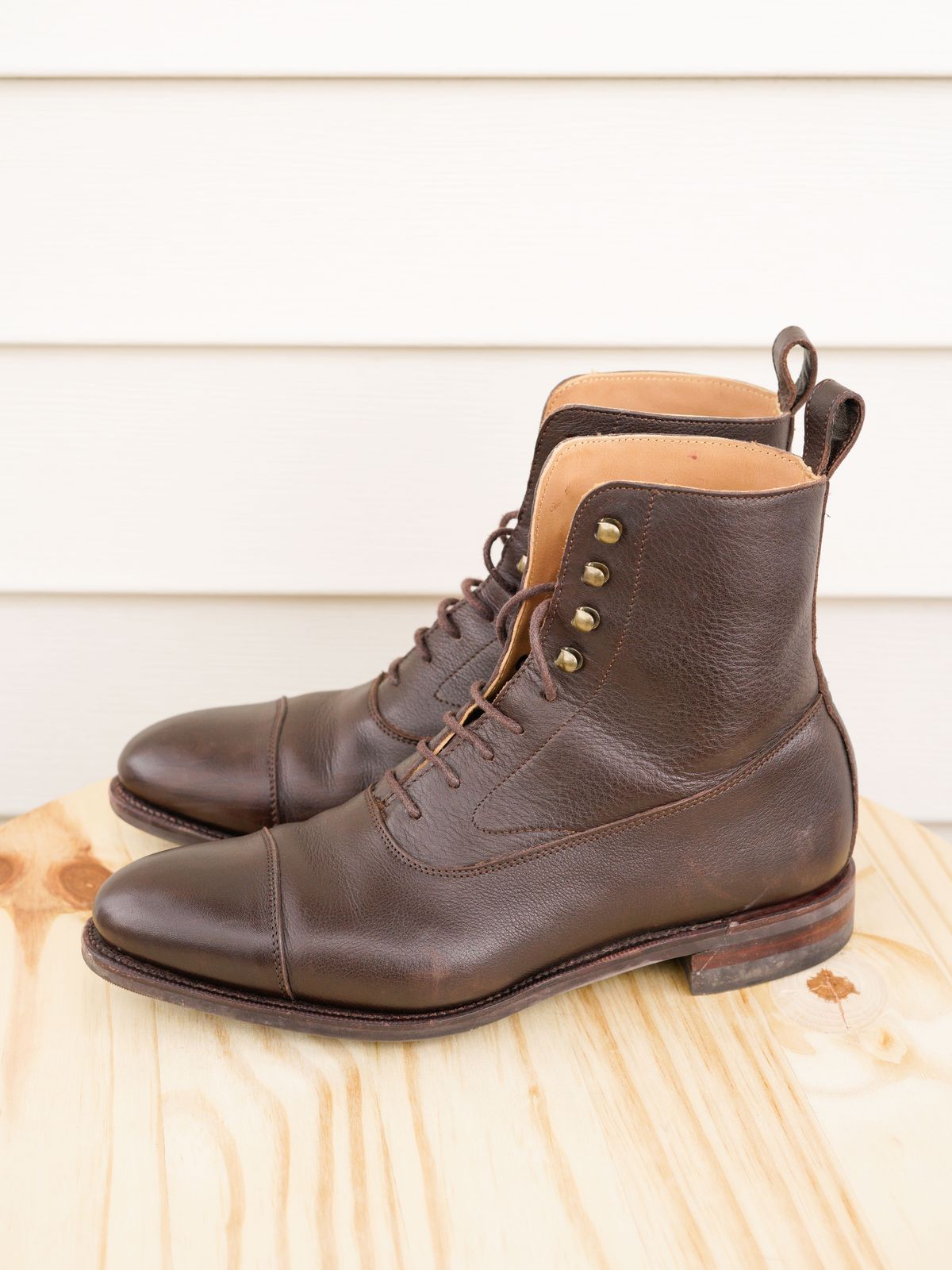 Photo by J_L on November 1, 2023 of the Meermin Balmoral Boot in D’Annonay Dark Brown Softcalf.