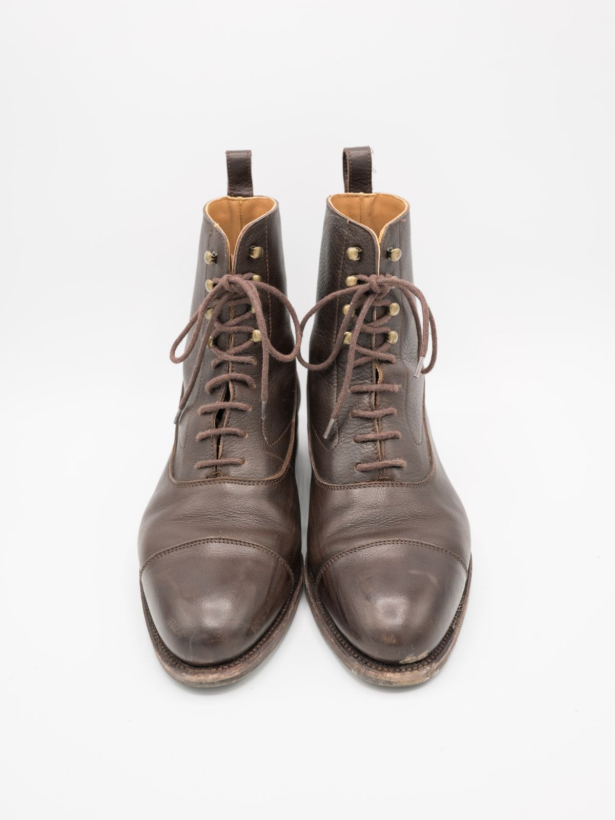 Photo by J_L on December 1, 2023 of the Meermin Balmoral Boot in D’Annonay Dark Brown Softcalf.