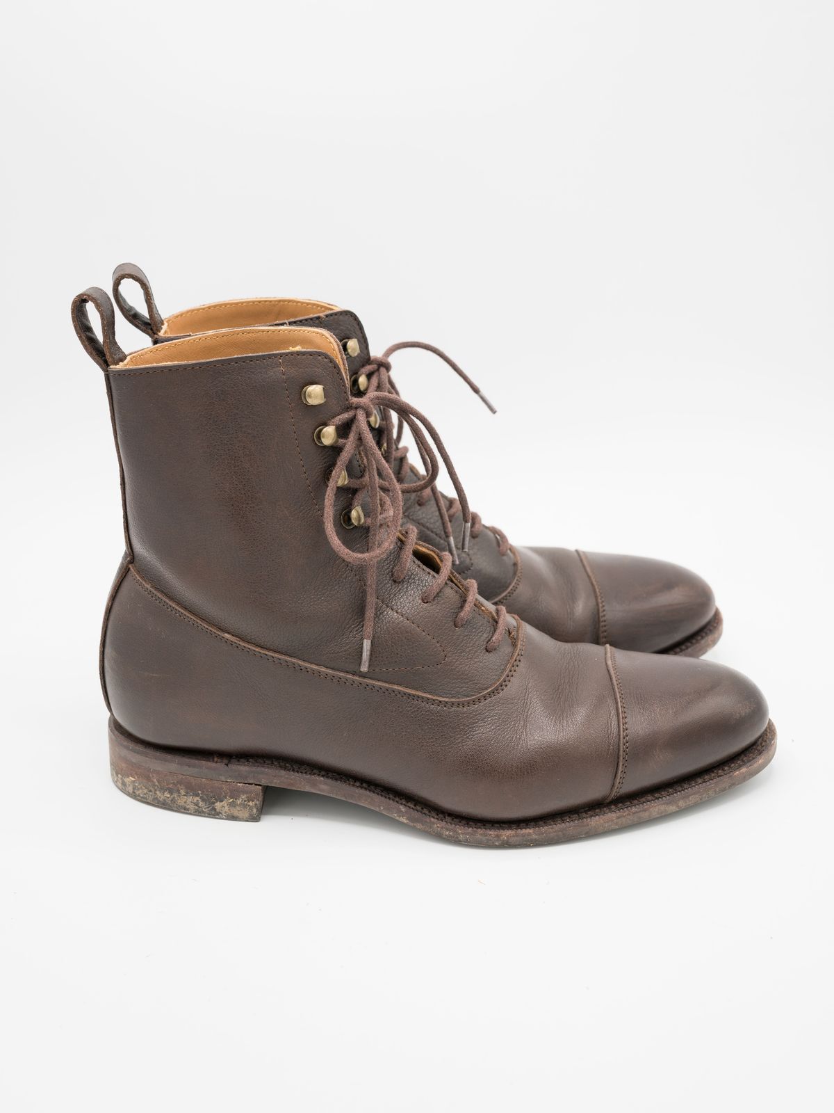 Photo by J_L on December 1, 2023 of the Meermin Balmoral Boot in D’Annonay Dark Brown Softcalf.