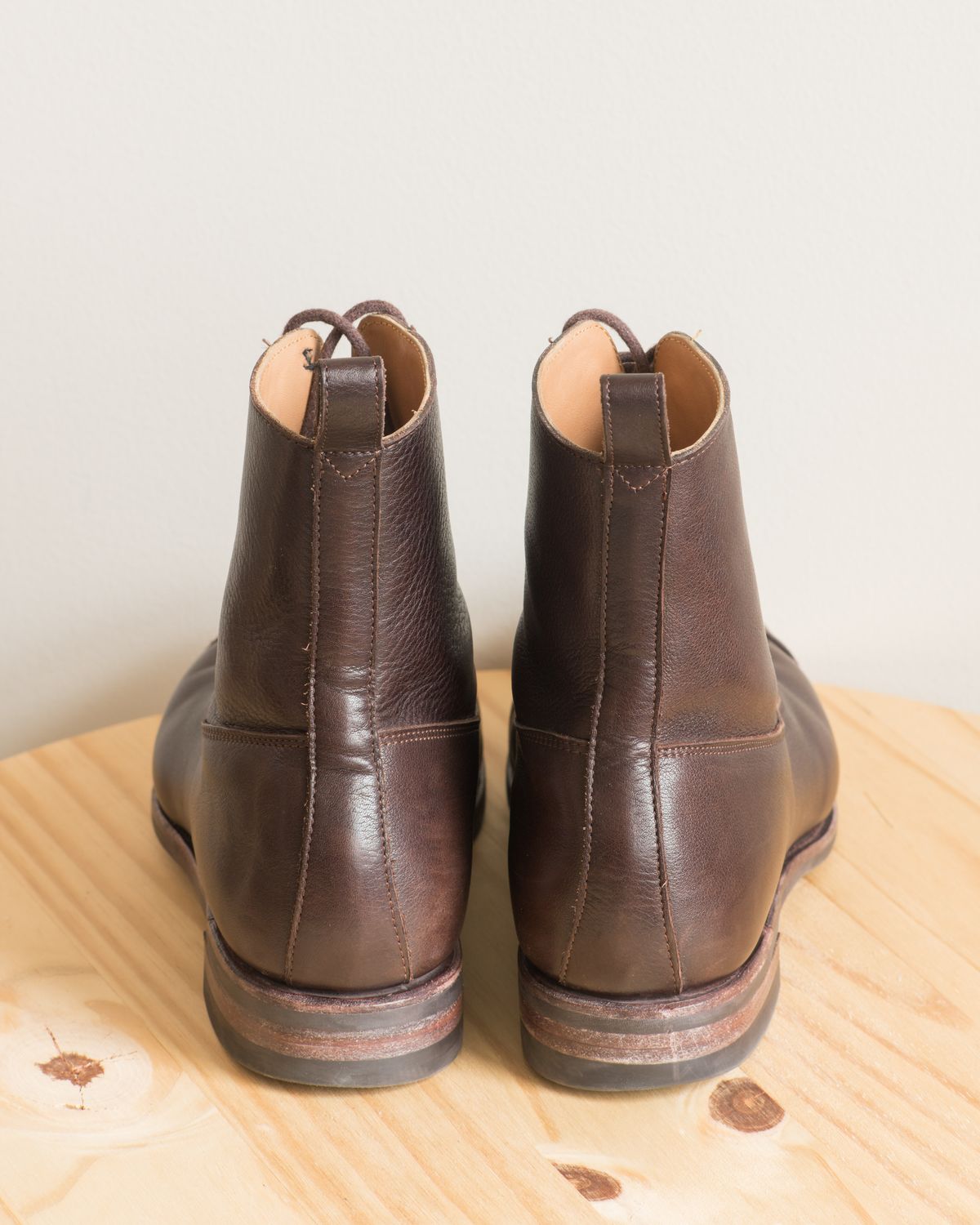 Photo by J_L on April 3, 2024 of the Meermin Balmoral Boot in D’Annonay Dark Brown Softcalf.