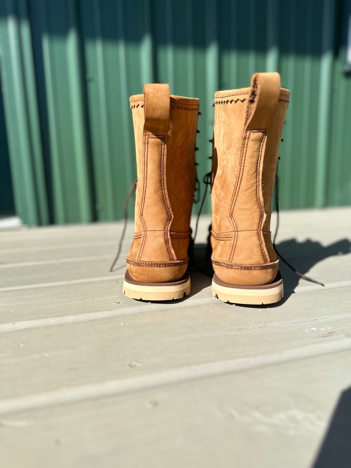 Photo by thechadthetnbootguy on November 9, 2023 of the Russell Moccasin Co. South 40 Birdshooter in Pecos Gaucho Chamois.