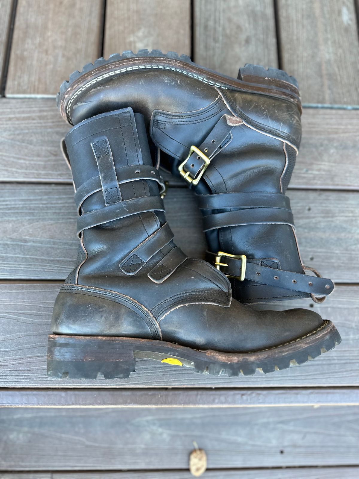 Photo by thechadthetnbootguy on November 9, 2023 of the Nicks Heritage TankerPro in Wickett & Craig Slate Double Stuffed.