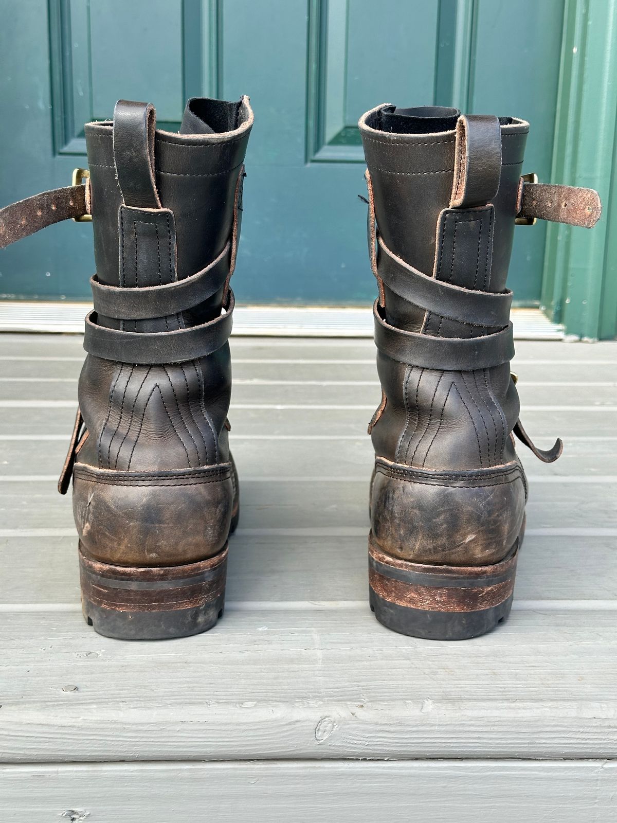 Photo by thechadthetnbootguy on December 6, 2023 of the Nicks Heritage TankerPro in Wickett & Craig Slate Double Stuffed.