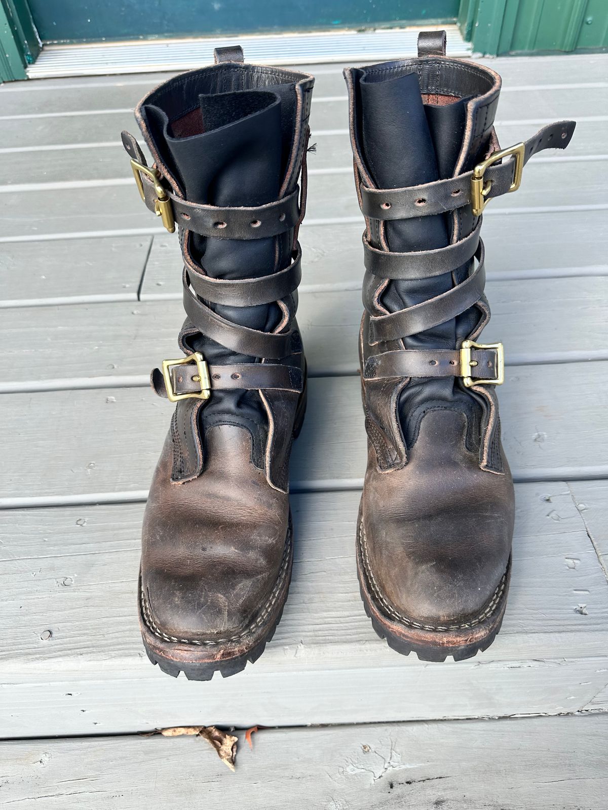 Photo by thechadthetnbootguy on December 6, 2023 of the Nicks Heritage TankerPro in Wickett & Craig Slate Double Stuffed.