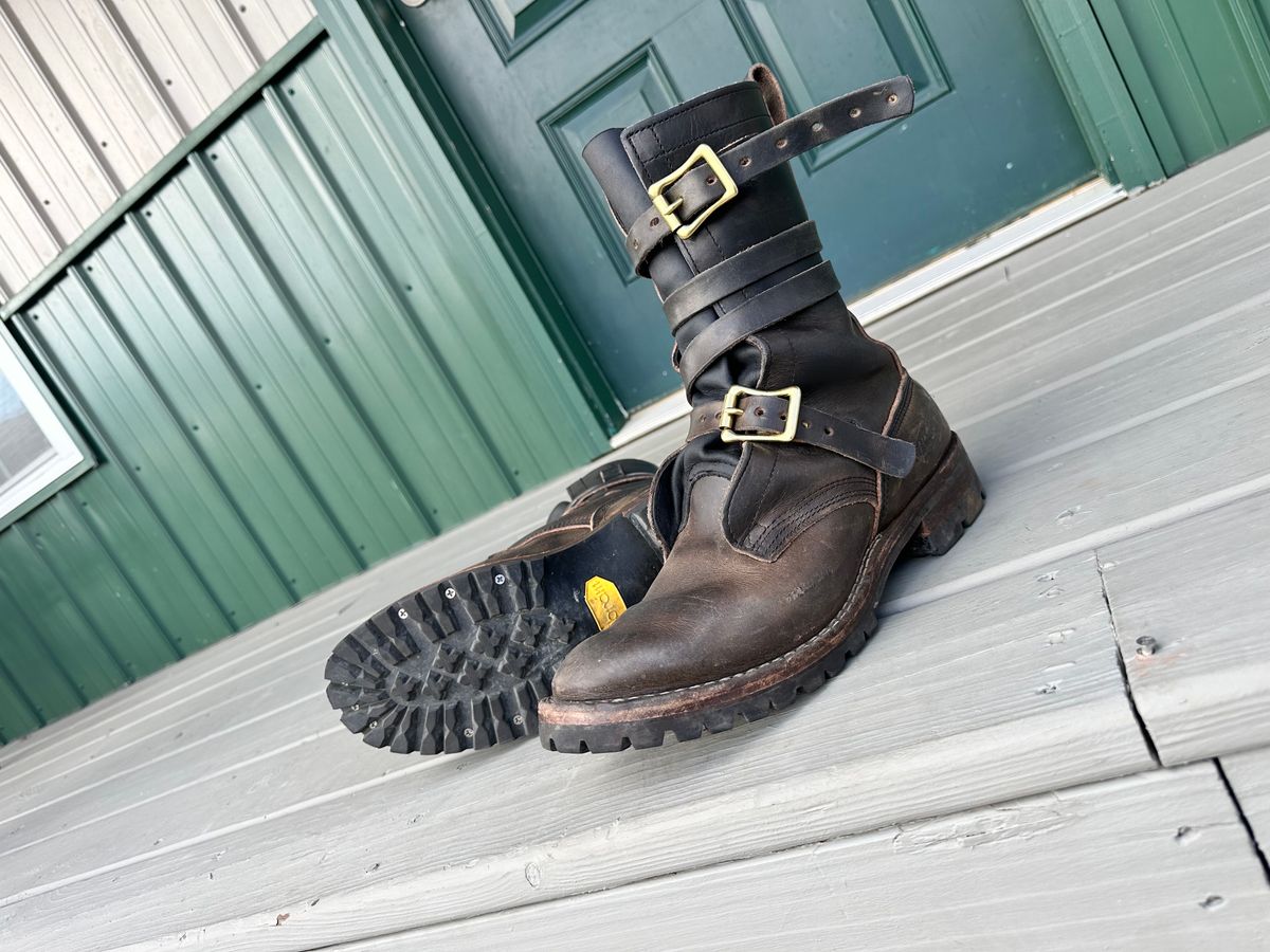 Photo by thechadthetnbootguy on December 6, 2023 of the Nicks Heritage TankerPro in Wickett & Craig Slate Double Stuffed.