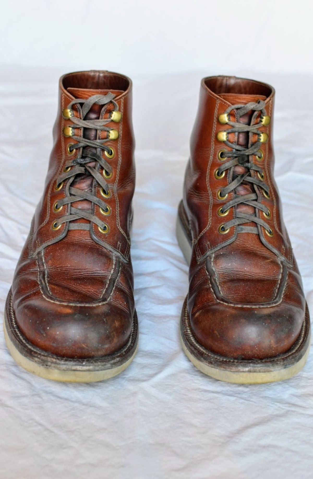 Photo by SKopp on February 4, 2024 of the Grant Stone Brass Boot in Badalassi Carlo Saddle Tan Minerva.