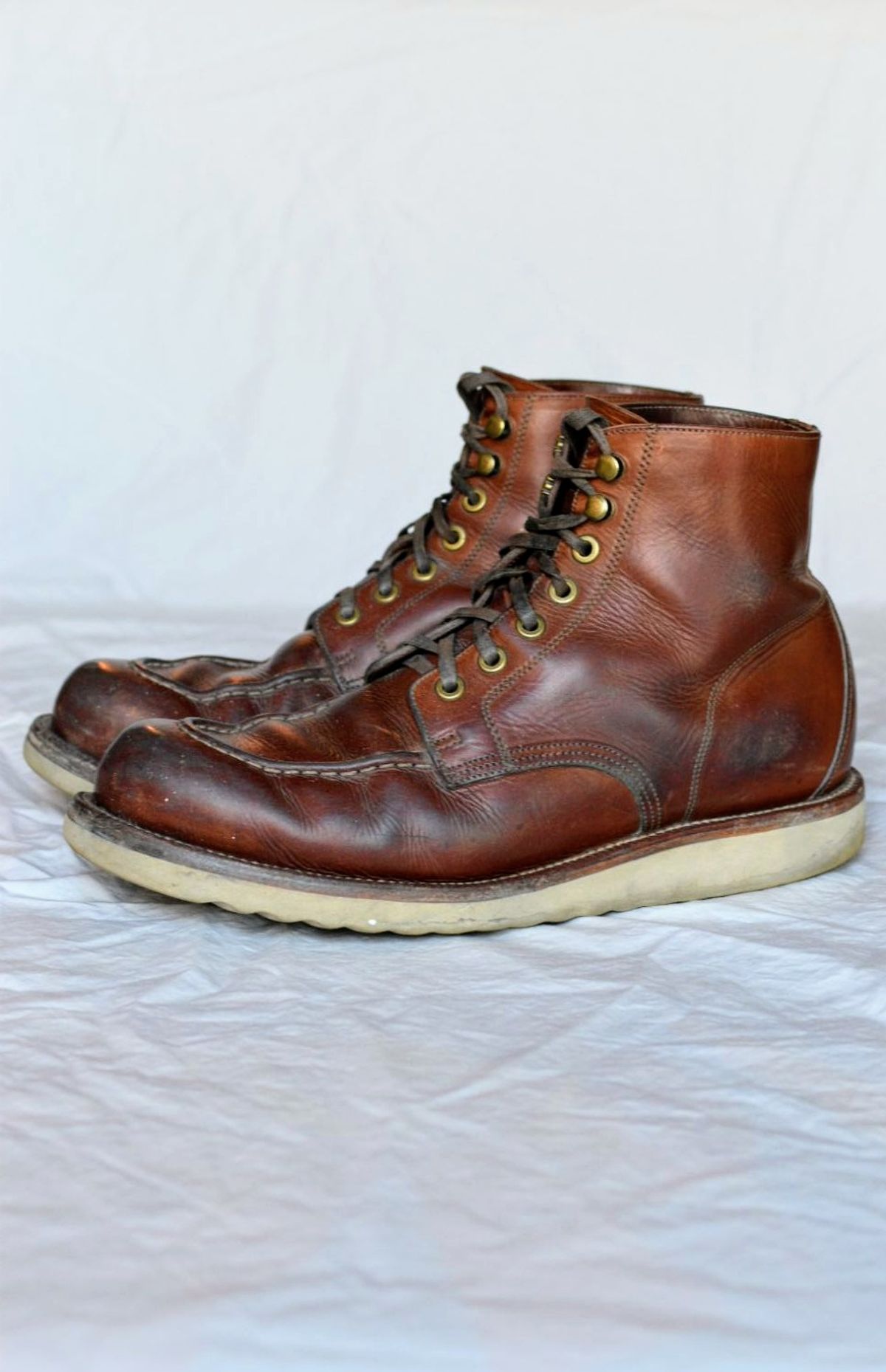 Photo by SKopp on February 4, 2024 of the Grant Stone Brass Boot in Badalassi Carlo Saddle Tan Minerva.