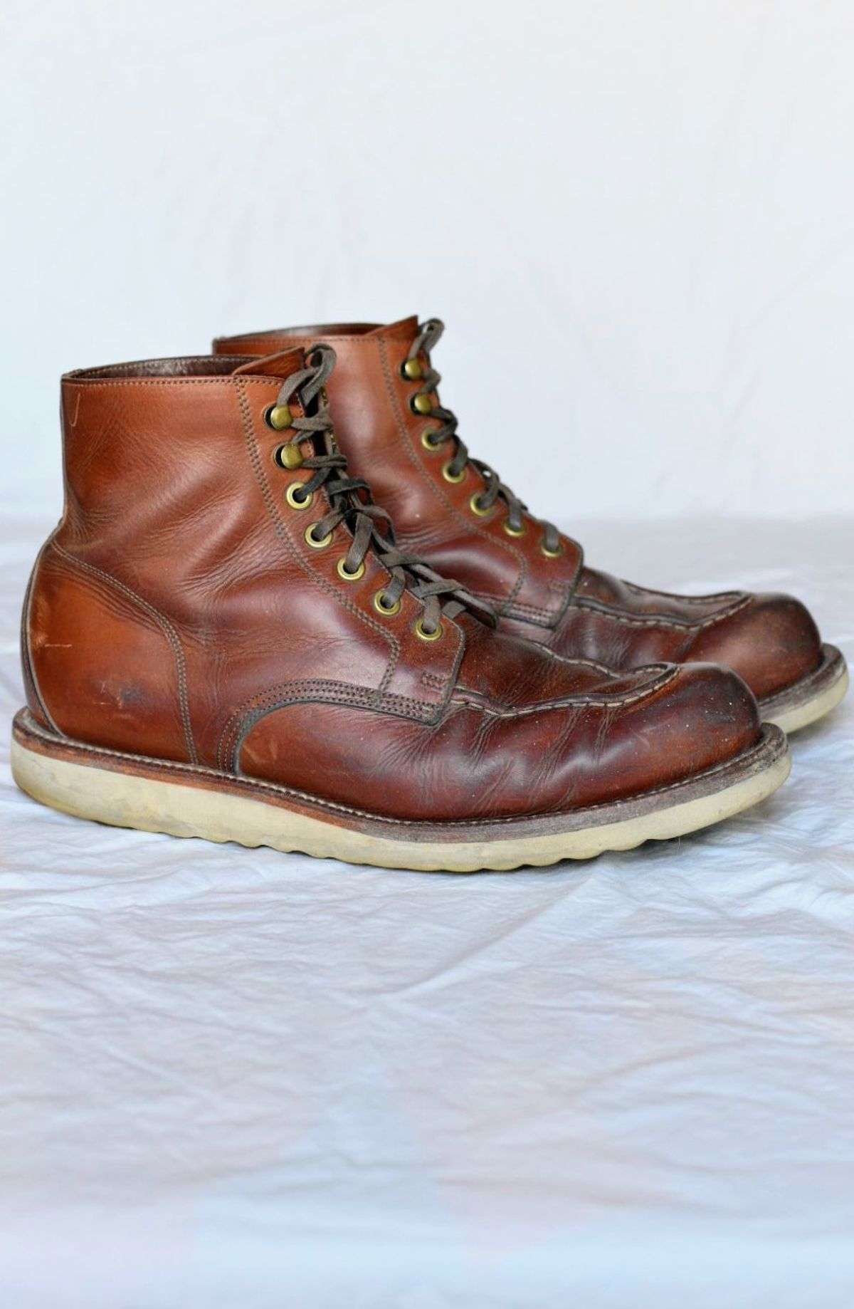 Photo by SKopp on February 4, 2024 of the Grant Stone Brass Boot in Badalassi Carlo Saddle Tan Minerva.