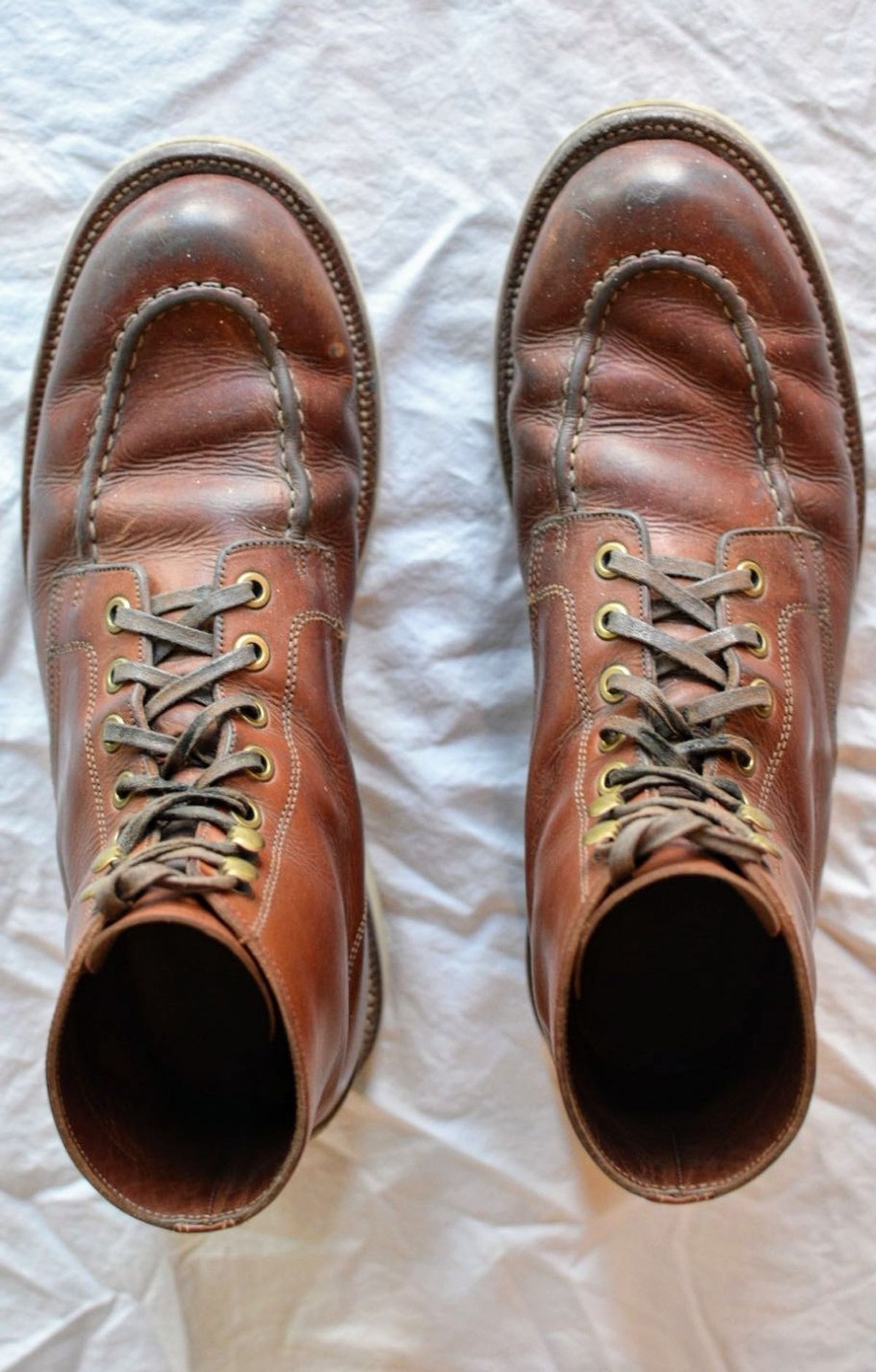 Photo by SKopp on February 4, 2024 of the Grant Stone Brass Boot in Badalassi Carlo Saddle Tan Minerva.