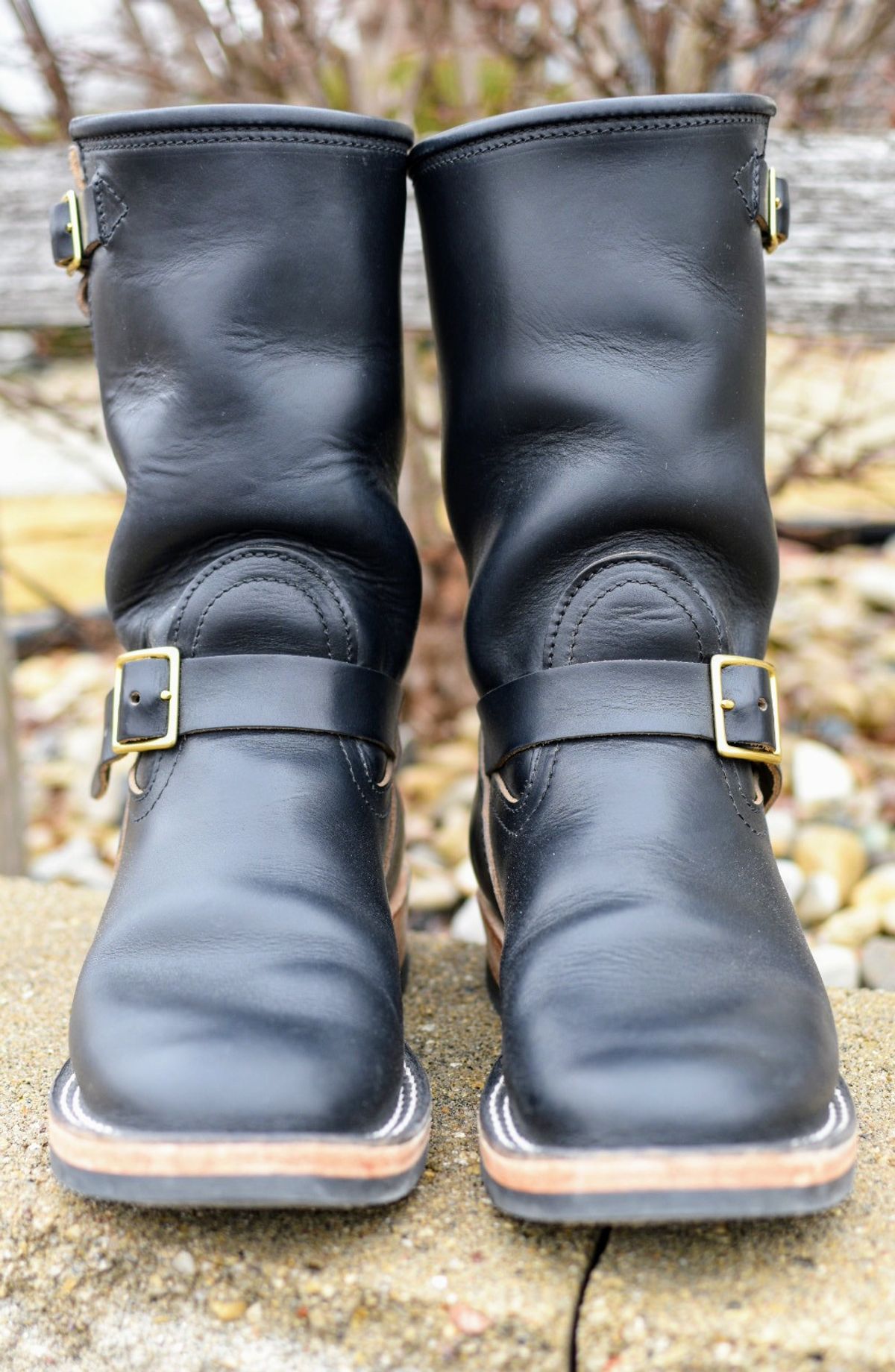 Photo by SKopp on February 2, 2025 of the Nicks StationMaster in Horween Black Chromexcel.