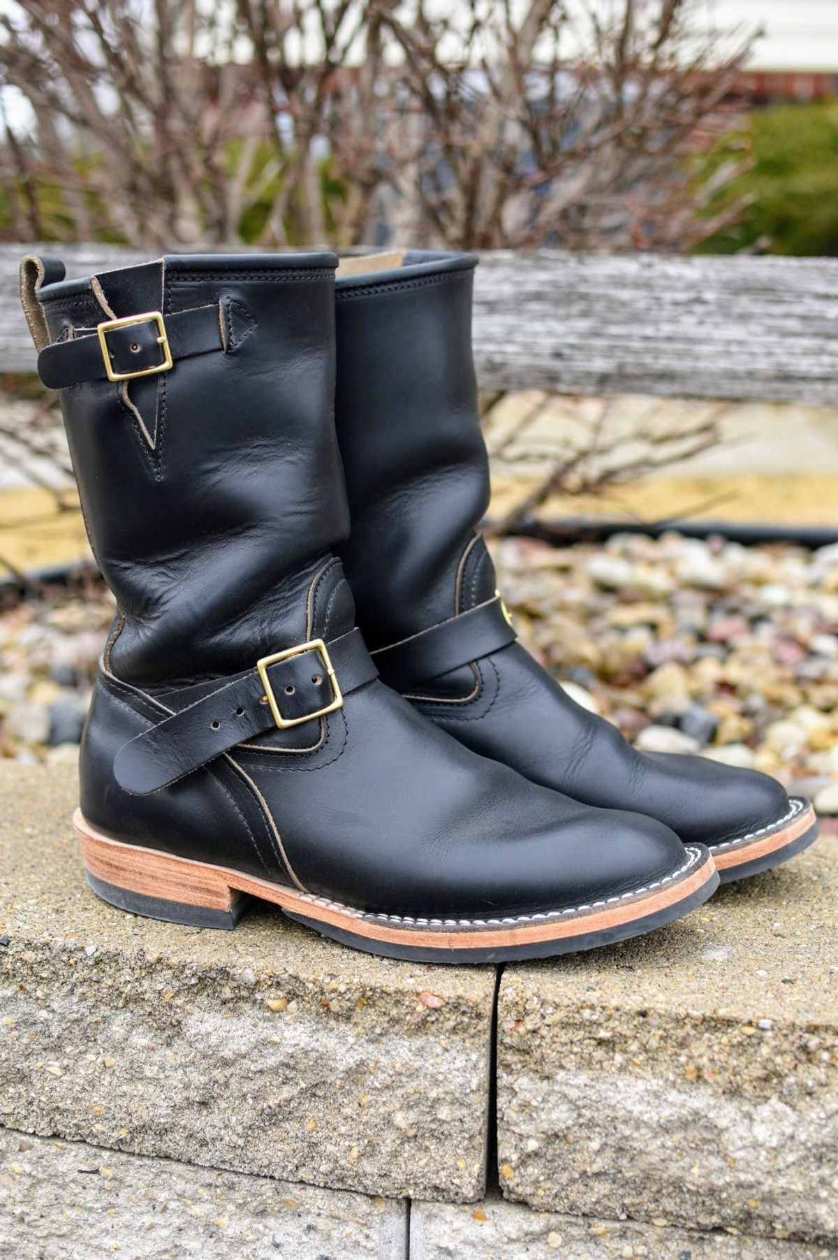 Photo by SKopp on February 2, 2025 of the Nicks StationMaster in Horween Black Chromexcel.