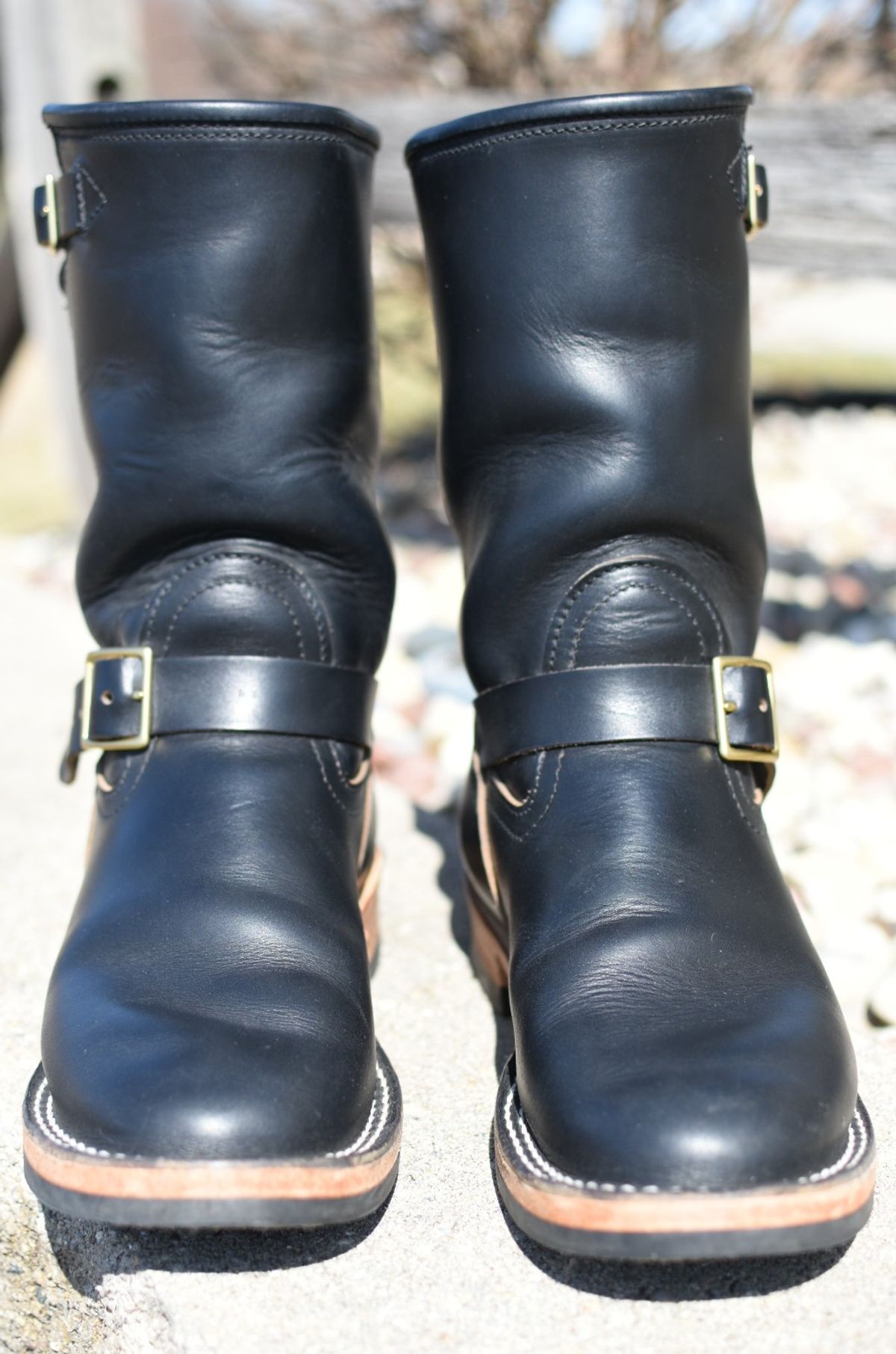 Photo by SKopp on March 31, 2025 of the Nicks StationMaster in Horween Black Chromexcel.