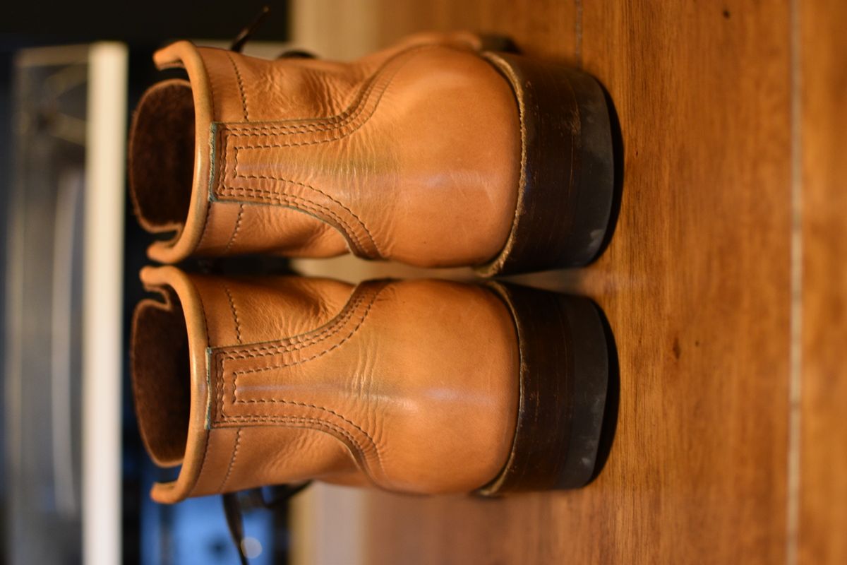 Photo by SKopp on January 1, 2026 of the Nicks MTO in Horween Light Natural Dublin.