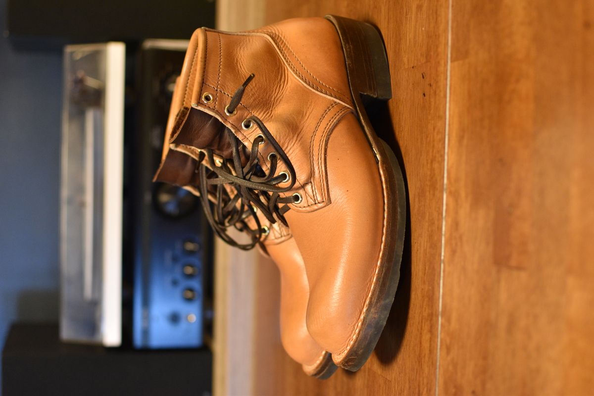 Photo by SKopp on January 1, 2026 of the Nicks MTO in Horween Light Natural Dublin.