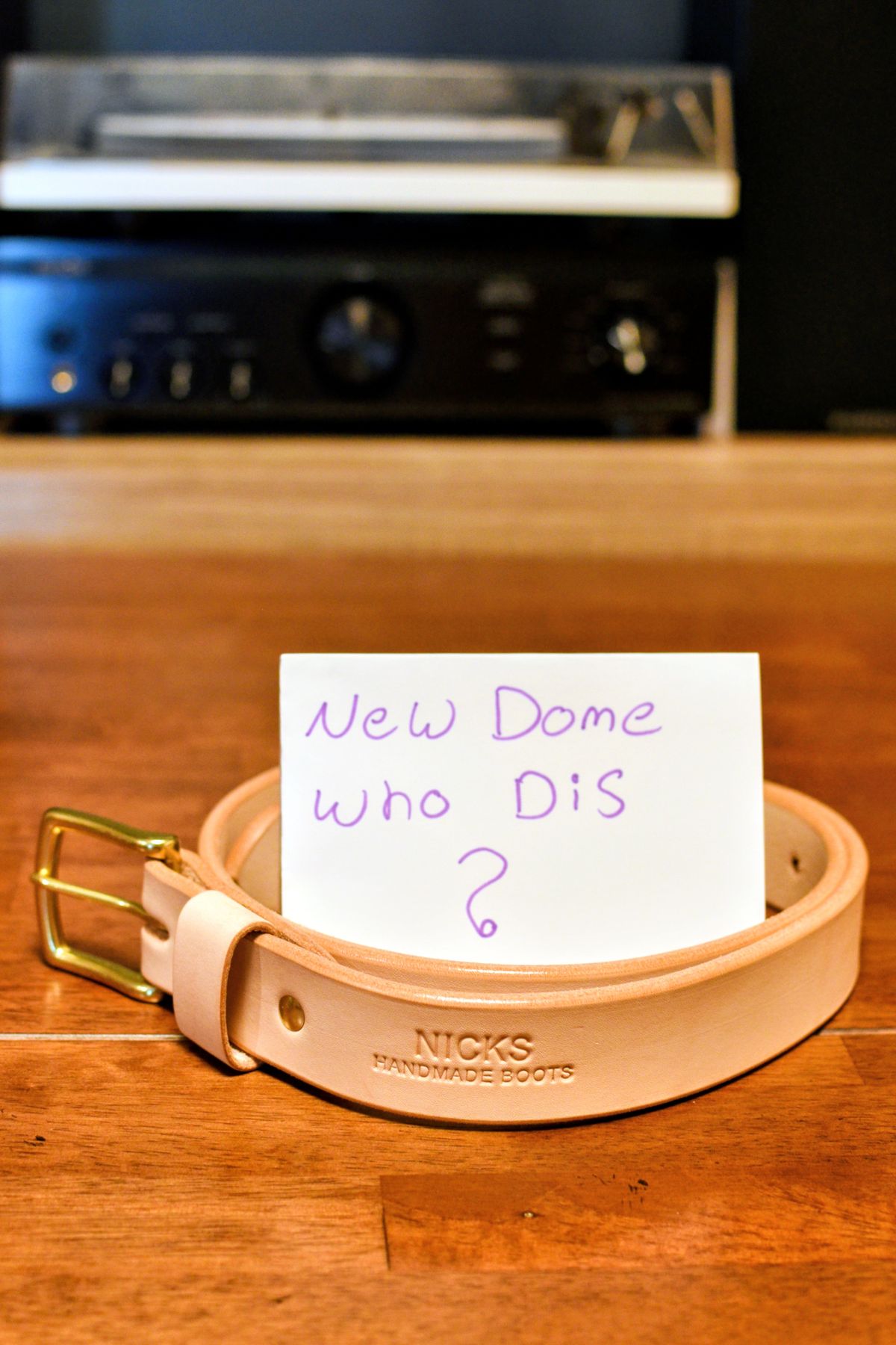 Photo by SKopp on October 1, 2025 of the Nicks Heavy Duty Work Belt in Wickett & Craig Natural Veg Tan.