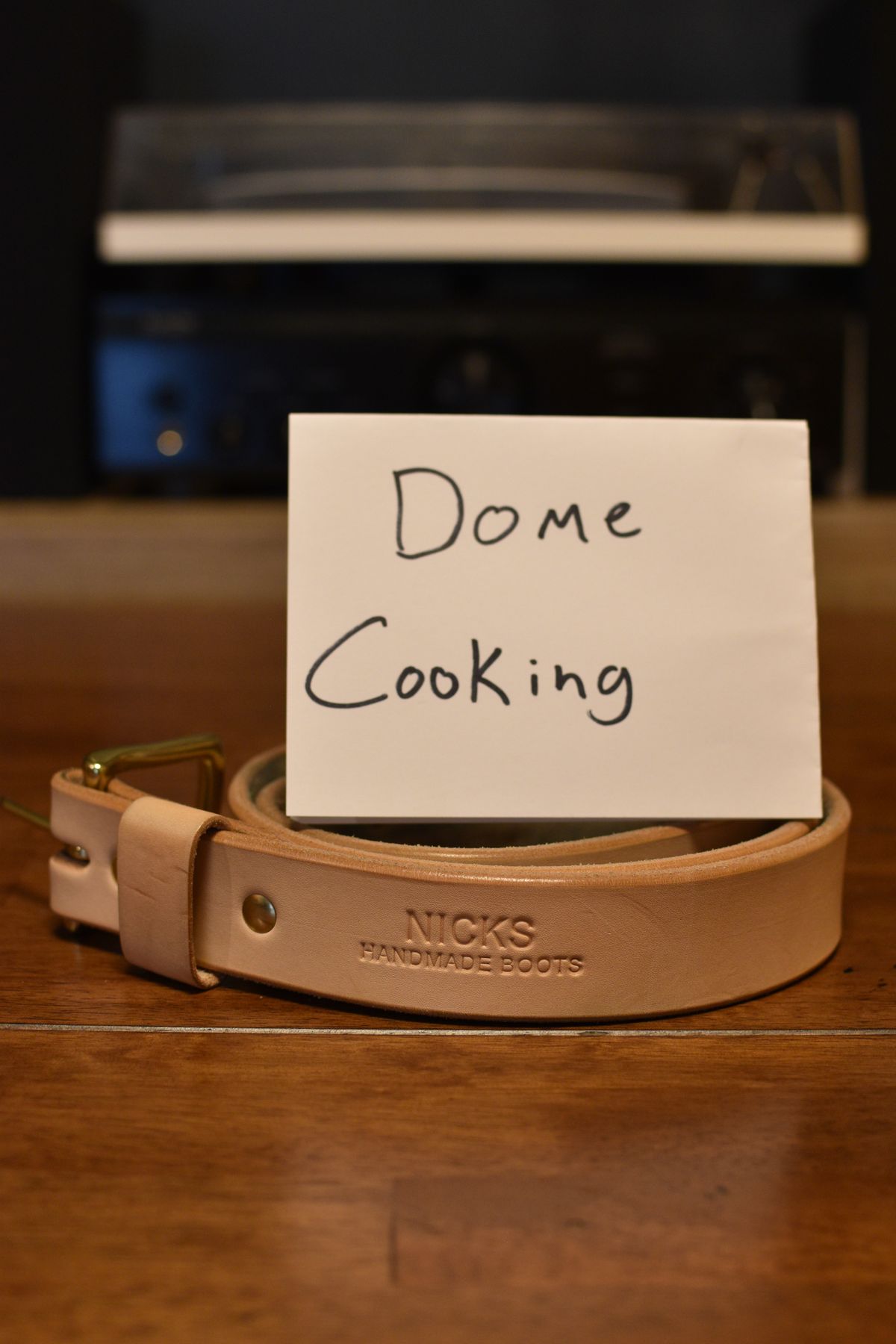 Photo by SKopp on November 1, 2025 of the Nicks Heavy Duty Work Belt in Wickett & Craig Natural Veg Tan.