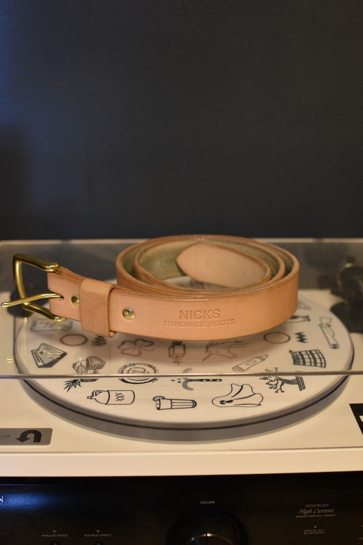 Photo by SKopp on February 1, 2026 of the Nicks Heavy Duty Work Belt in Wickett & Craig Natural Veg Tan.