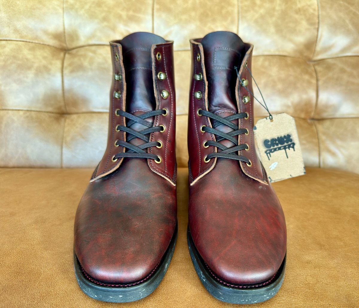 Photo by PatinaTechnodrome on October 2, 2024 of the Crux Deluxe Boondockers in Guidi House Cab.