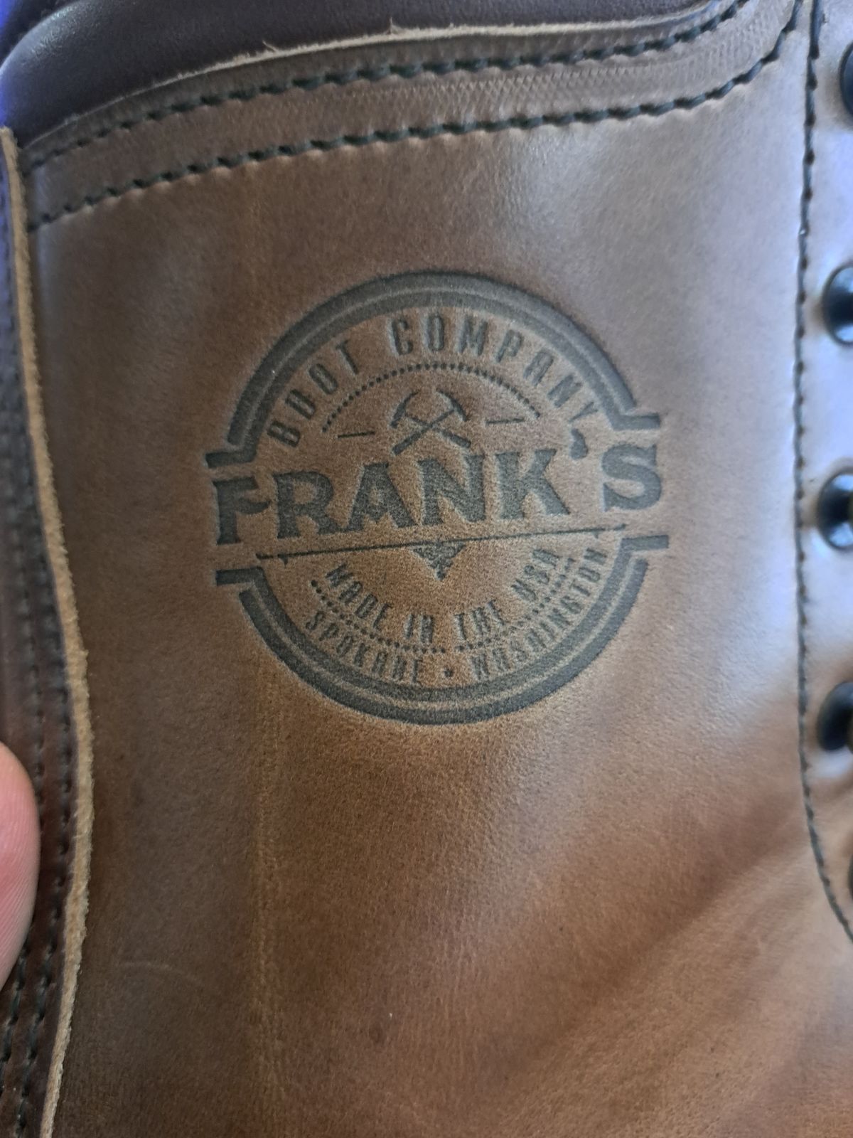 Photo by jdog21 on March 22, 2023 of the Frank's Boots Wilshire in Seidel Sesame Double Shot.