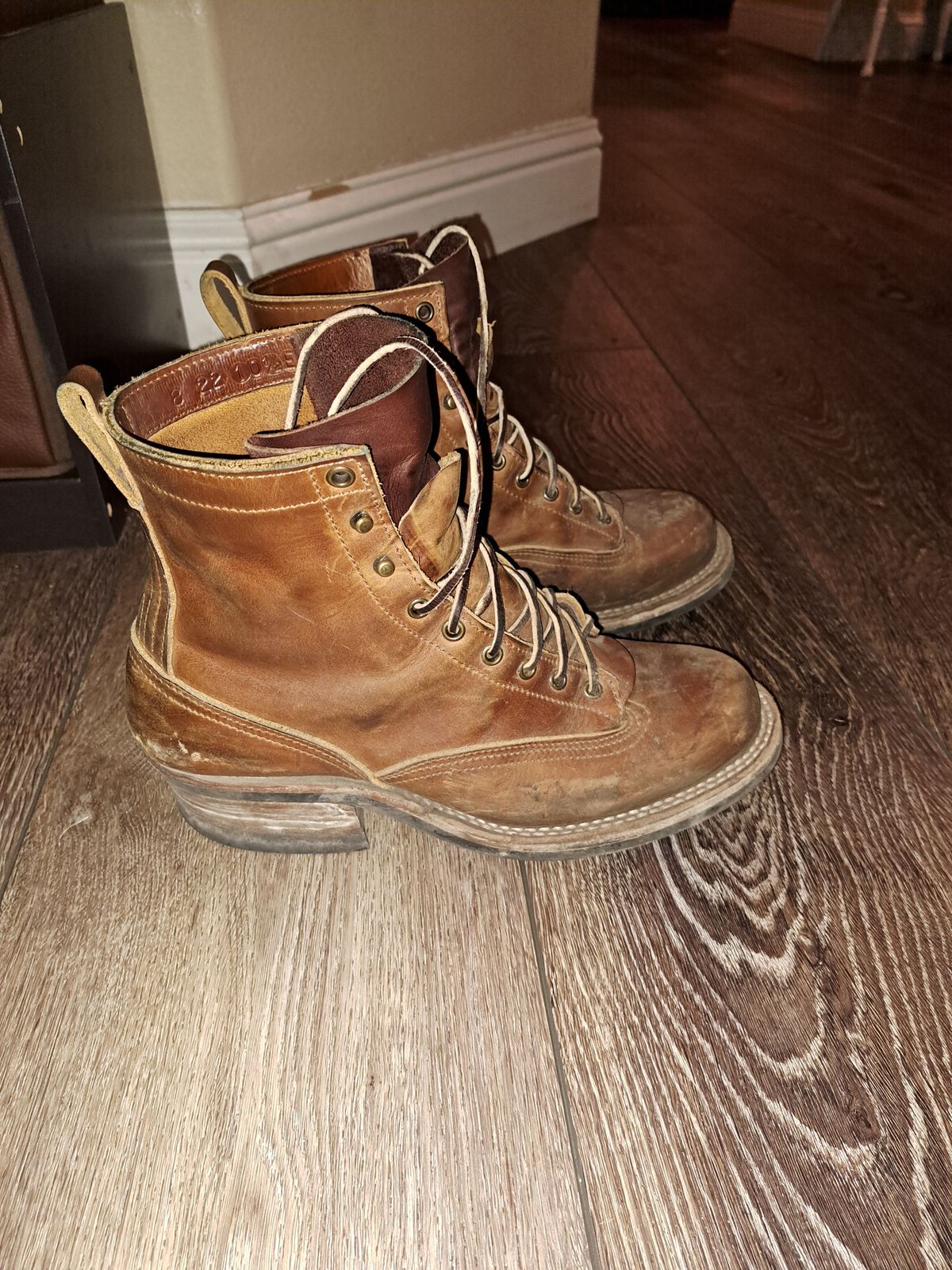 Photo by jdog21 on January 6, 2023 of the Nicks Lace To Toe in Horween Orange Predator.