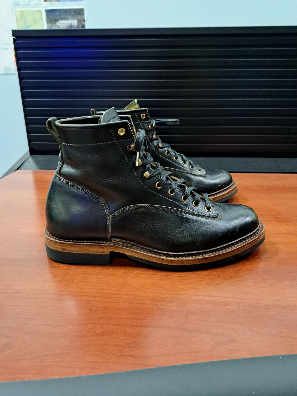 Photo by jdog21 on November 9, 2022 of the Sagara Valiant in Badalassi Carlo Oliva Minerva Overdyed Black.