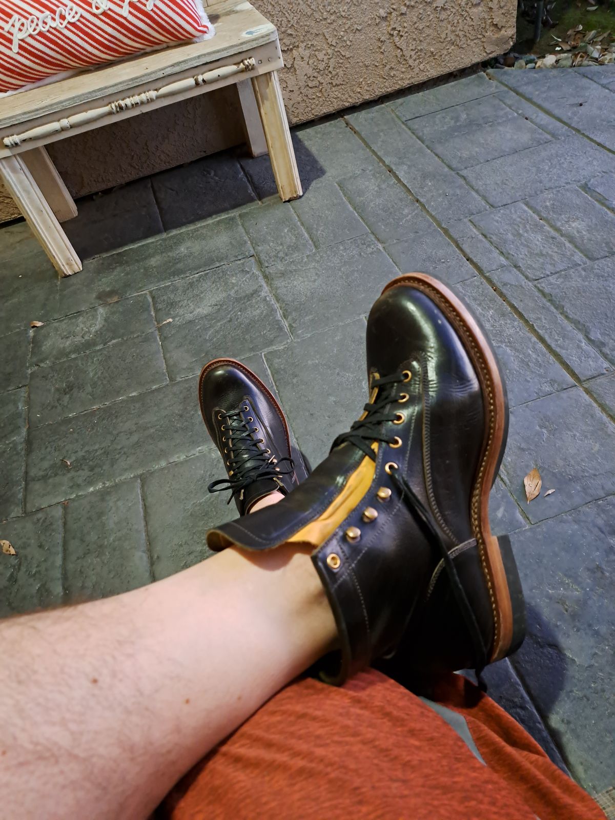 Photo by jdog21 on December 6, 2022 of the Sagara Valiant in Badalassi Carlo Oliva Minerva Overdyed Black.