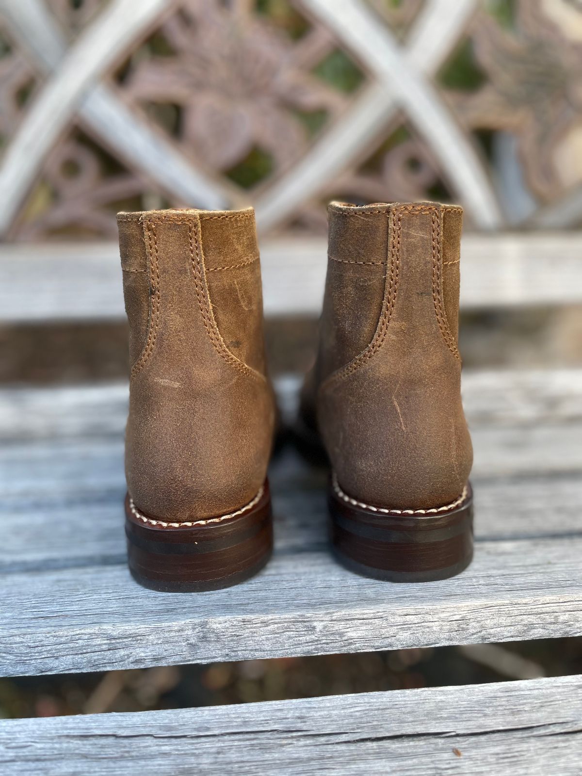 Photo by these_are_my_boots on November 3, 2022 of the Thursday Captain in Unlisted Leather.