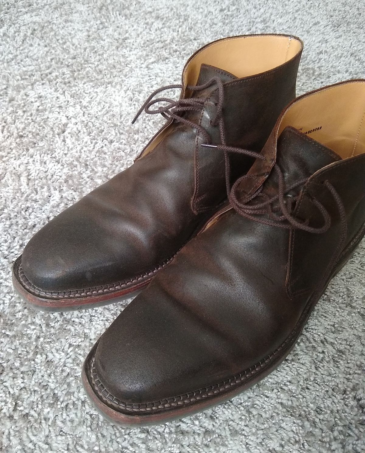 Photo by darknova306 on April 23, 2023 of the Crockett & Jones Molton in Dark Brown Roughout Suede.