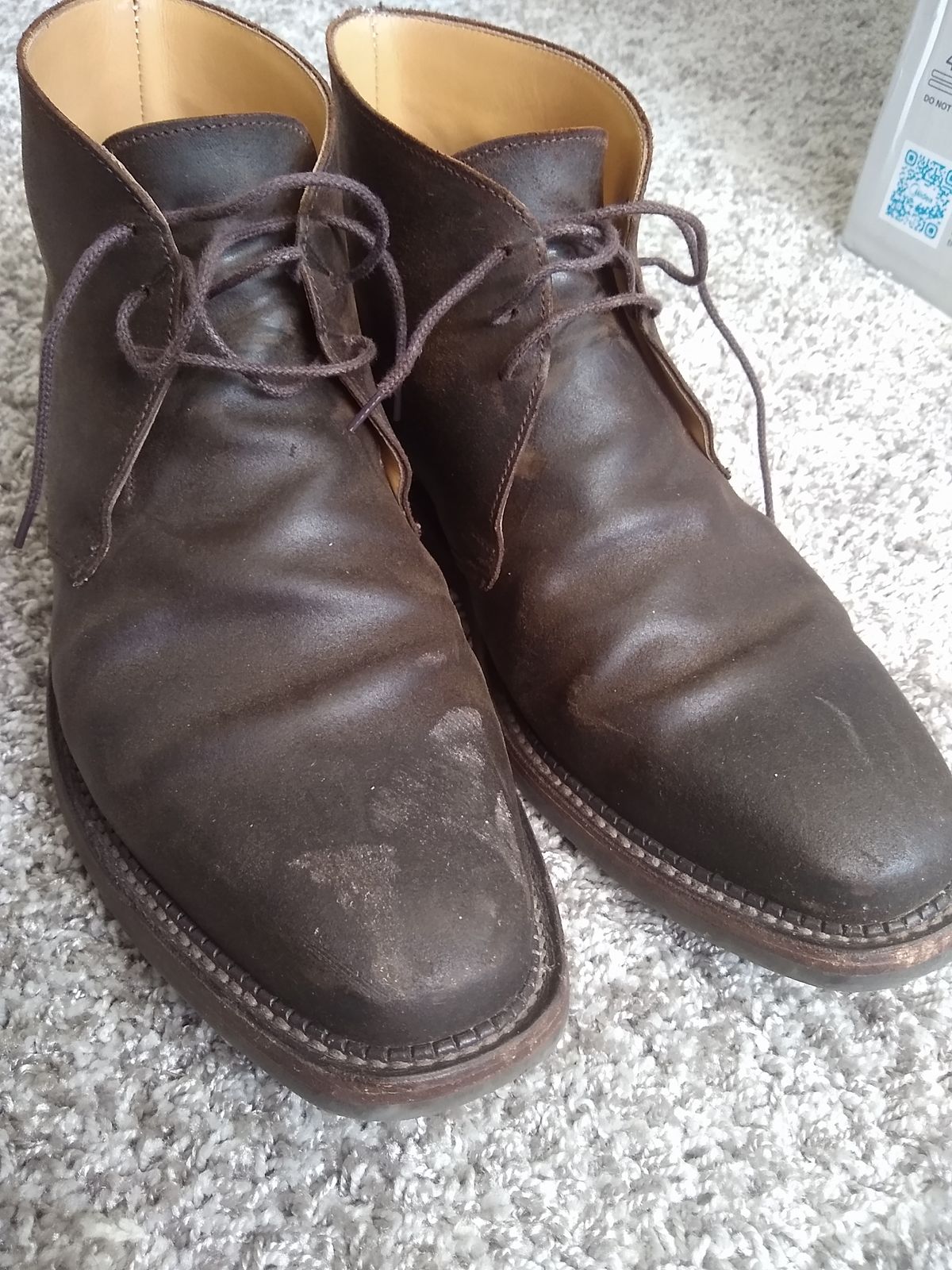 Photo by darknova306 on June 10, 2023 of the Crockett & Jones Molton in Dark Brown Roughout Suede.