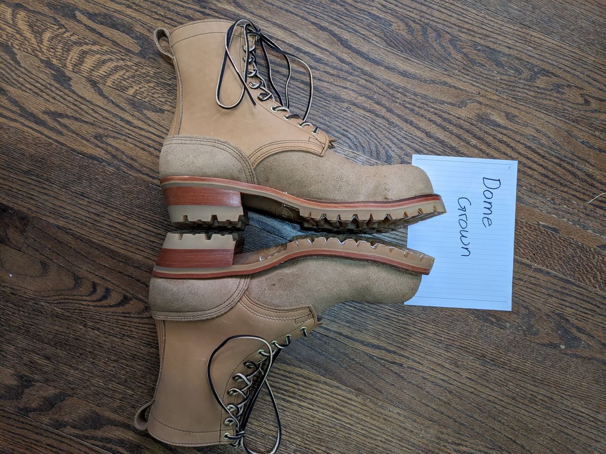 Photo by SirBasilStagHare on November 1, 2023 of the Nicks BuilderPro in Seidel 1964 Tan Roughout.